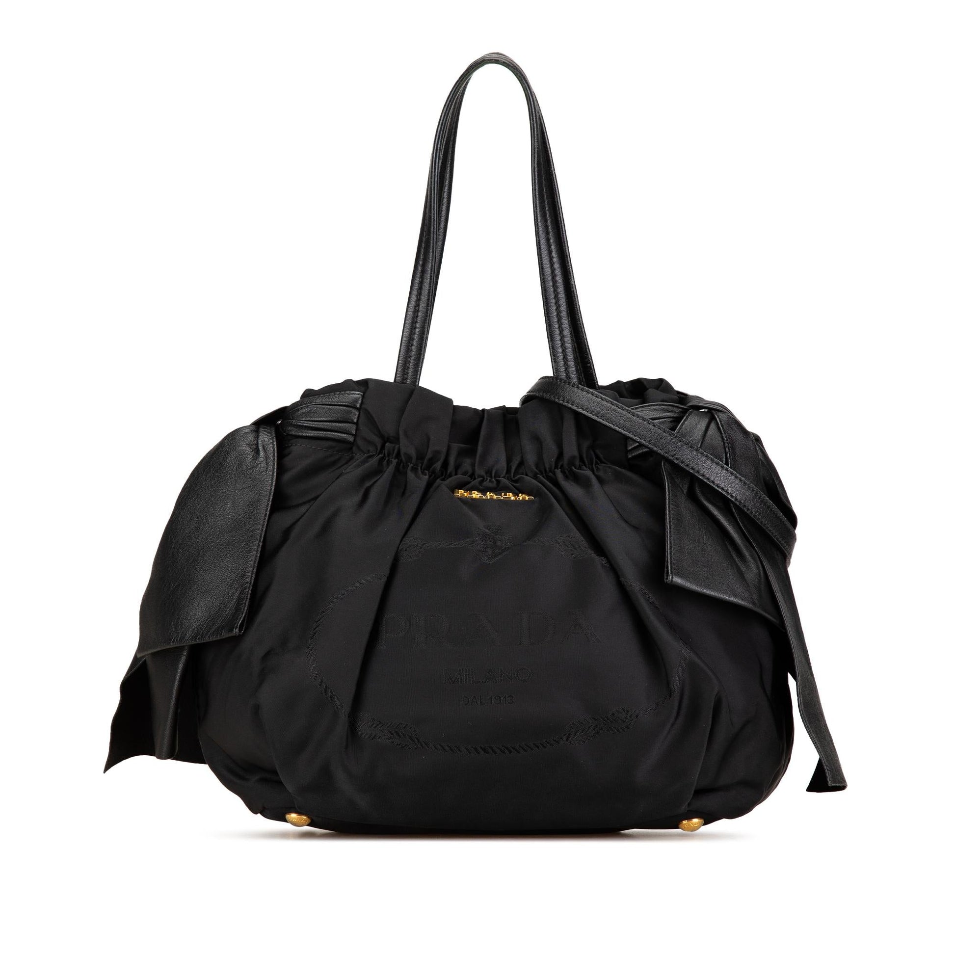 Prada Tessuto Bow Satchel Shg Qvqz2H Logo Satchel Bag