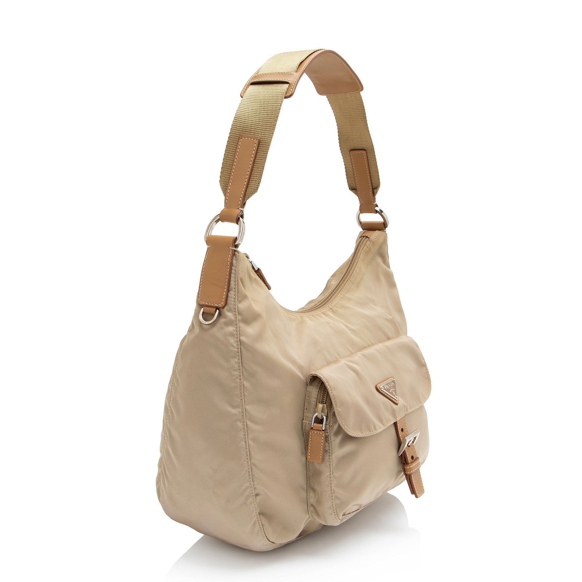 Prada Tessuto Pocket Hobo Shoulder Bag