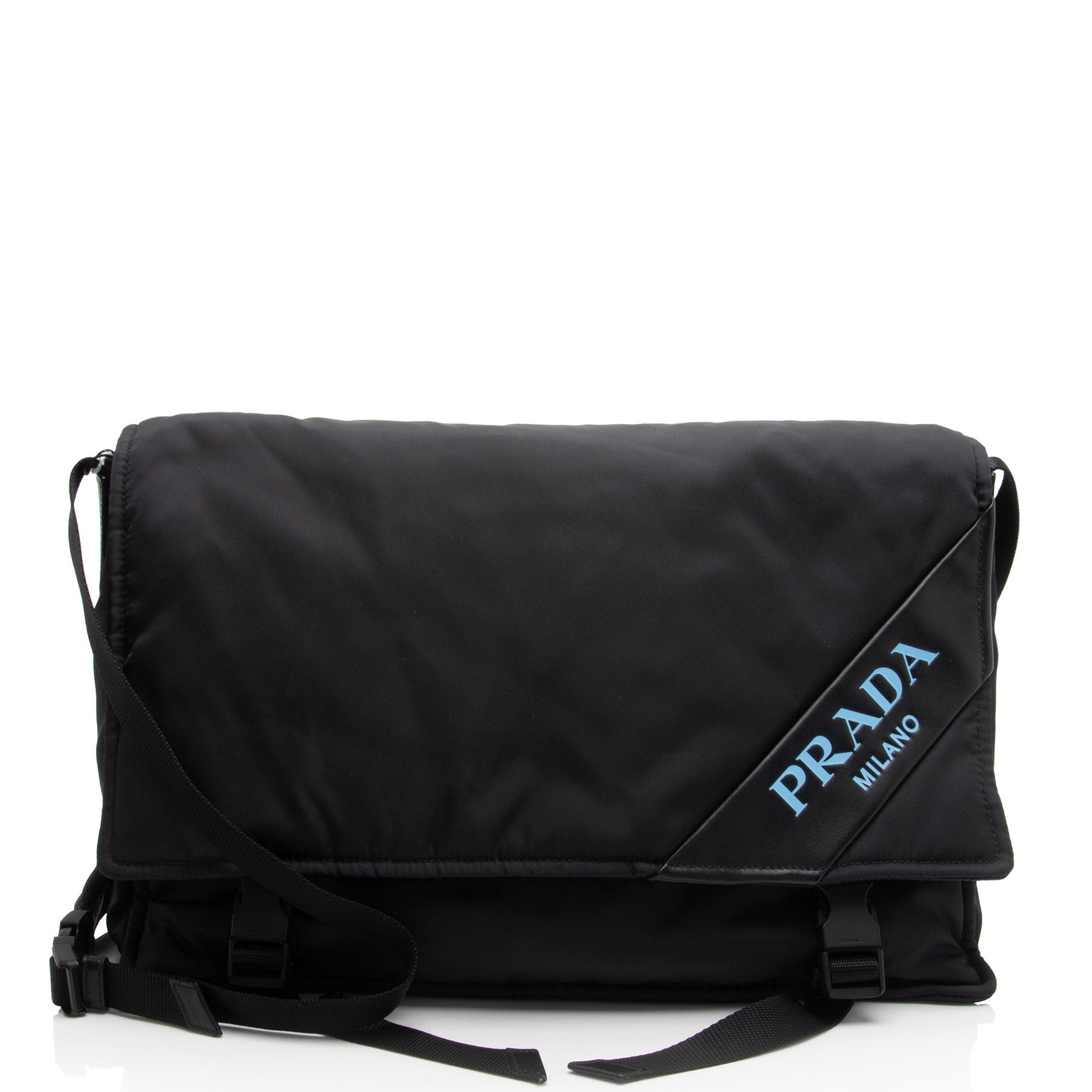 Prada Tessuto Mirage Buckle Messenger Shf Gph57R Shoulder Bag