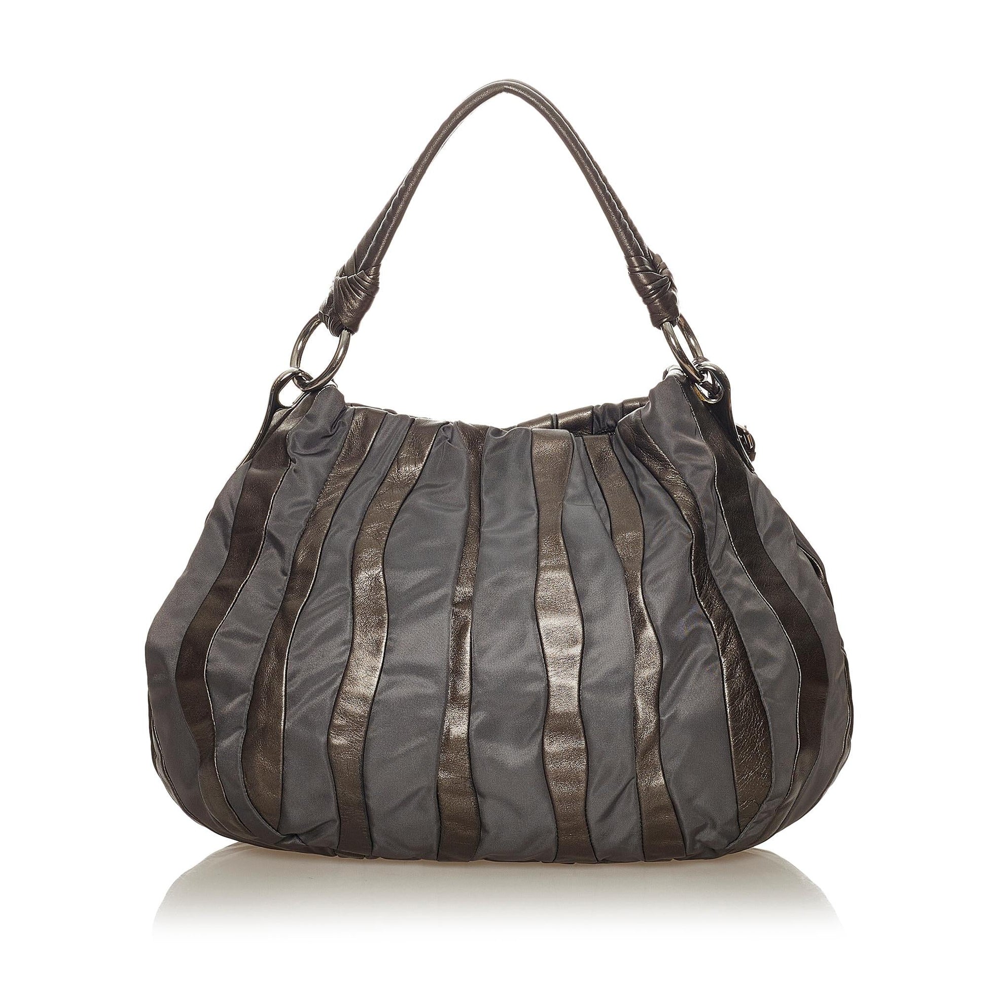 Prada Tessuto Nappa Waves Hobo Bag Shg Shoulder Bag Bag Shg 27221