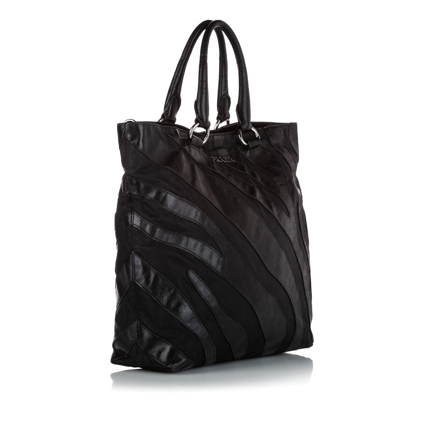 Prada Tessuto Nappa Waves Tote Bag Shg