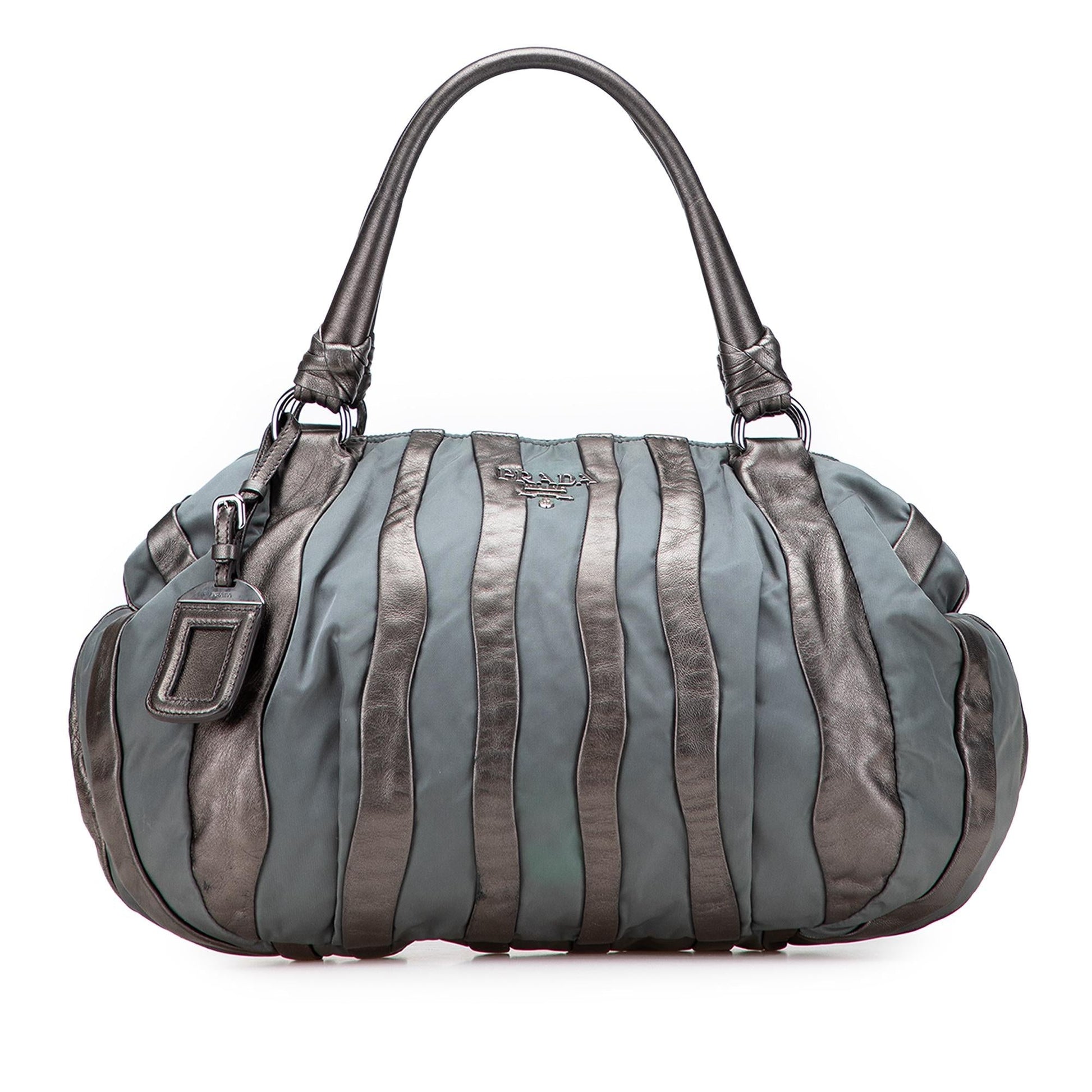 Prada Tessuto Nappa Waves Tote Tote Bag