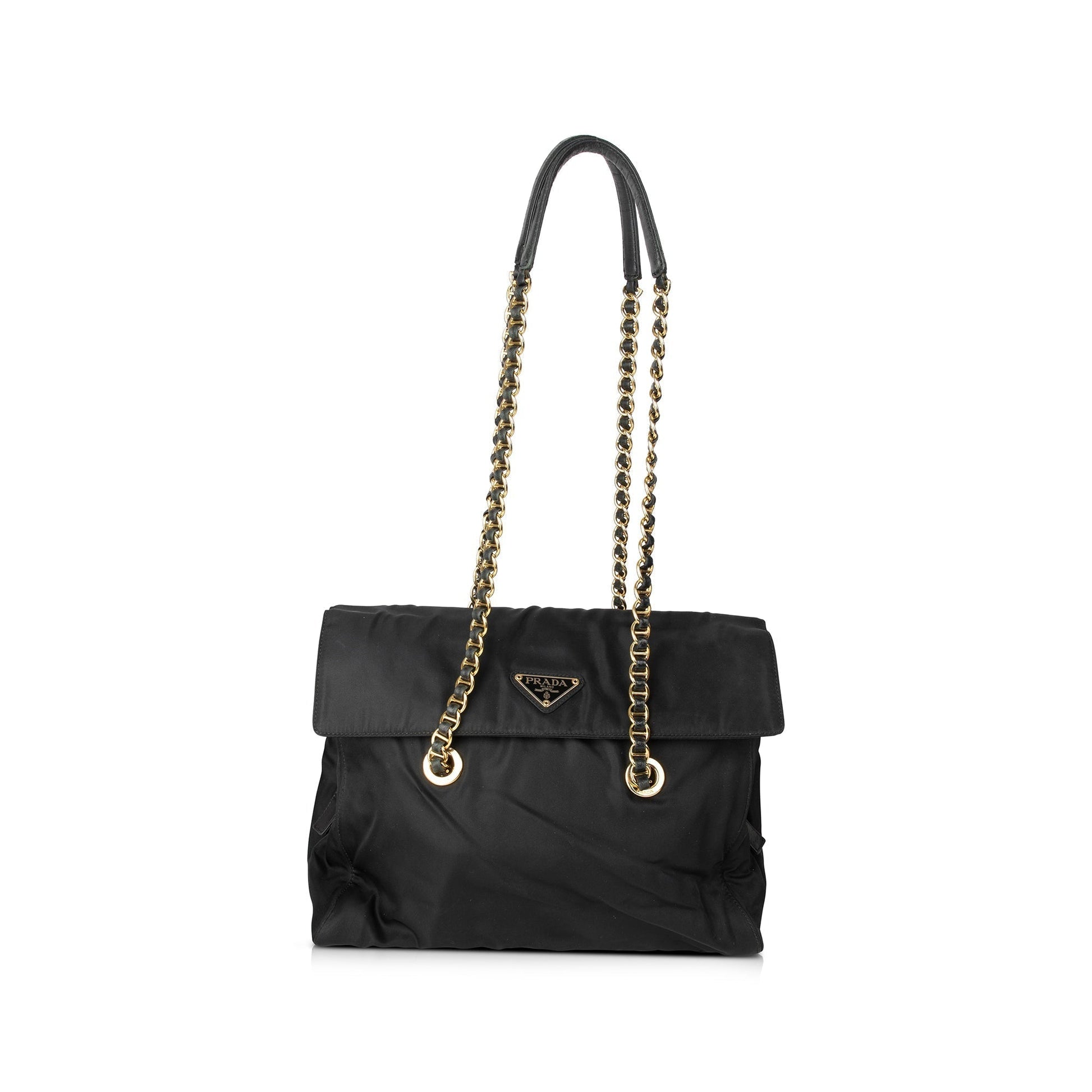 Prada Tessuto Shoulder Bag Nylon Flap