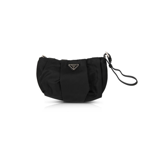 Prada Tessuto Wristlet Handbag Nylon Travel Bag