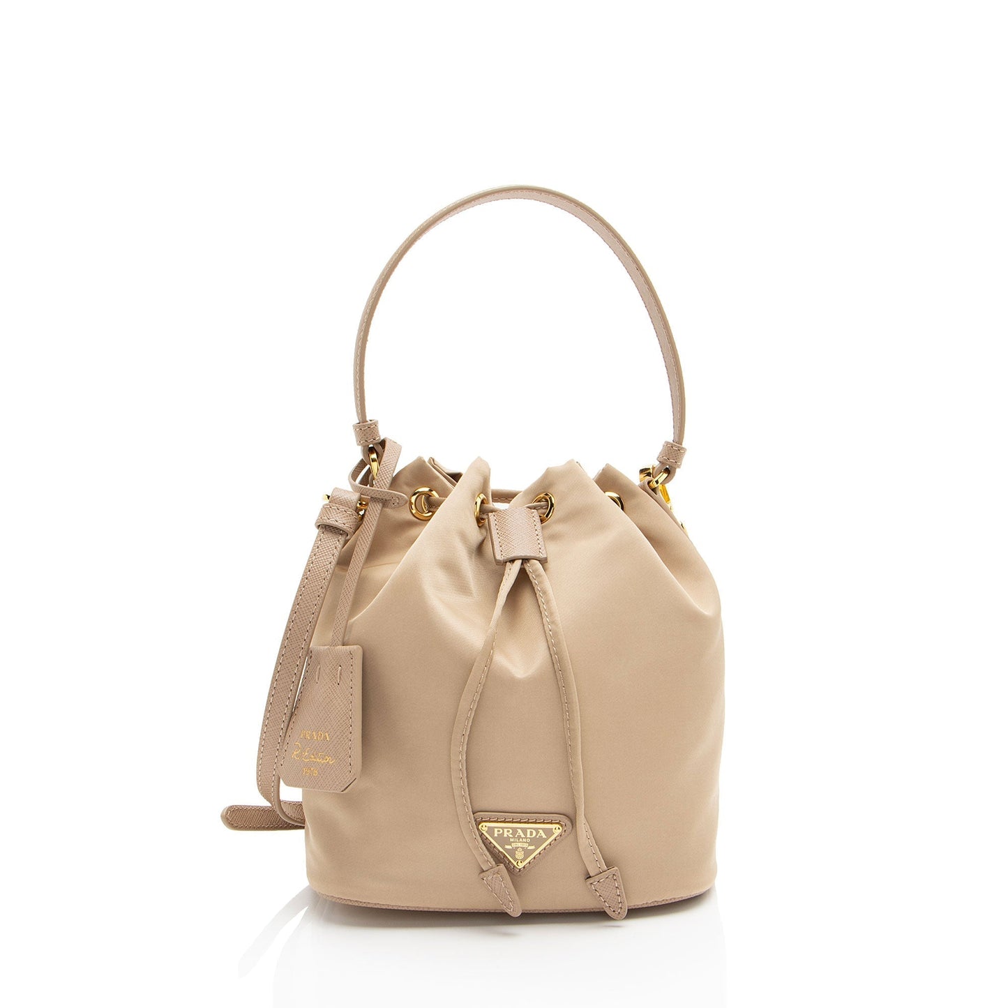 Prada Tessuto Re Edition Bag Shf G3Mobc Mini Bucket Crossbody Bag
