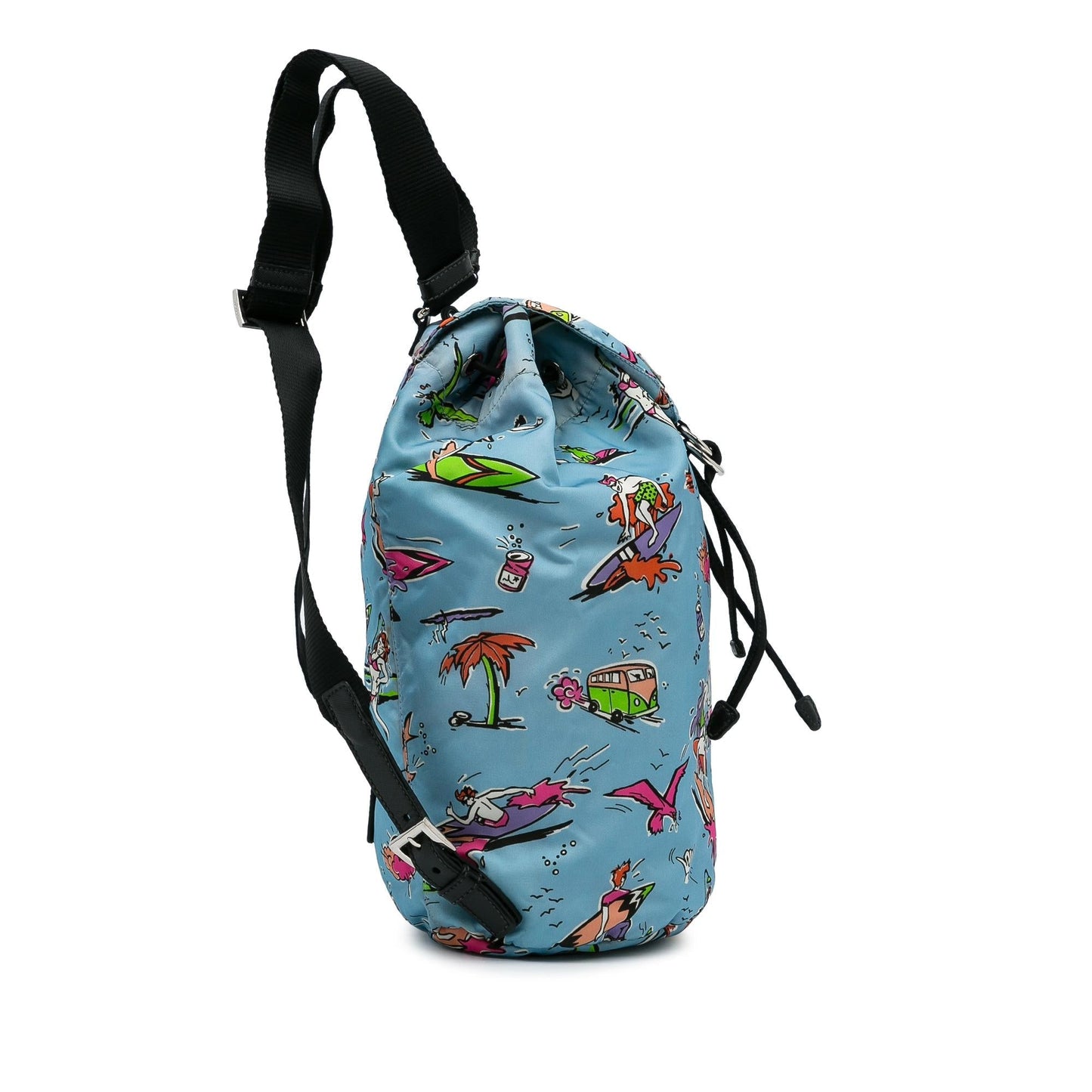 Prada Tessuto Stampato Drawstring Backpack Shg 3Tik86