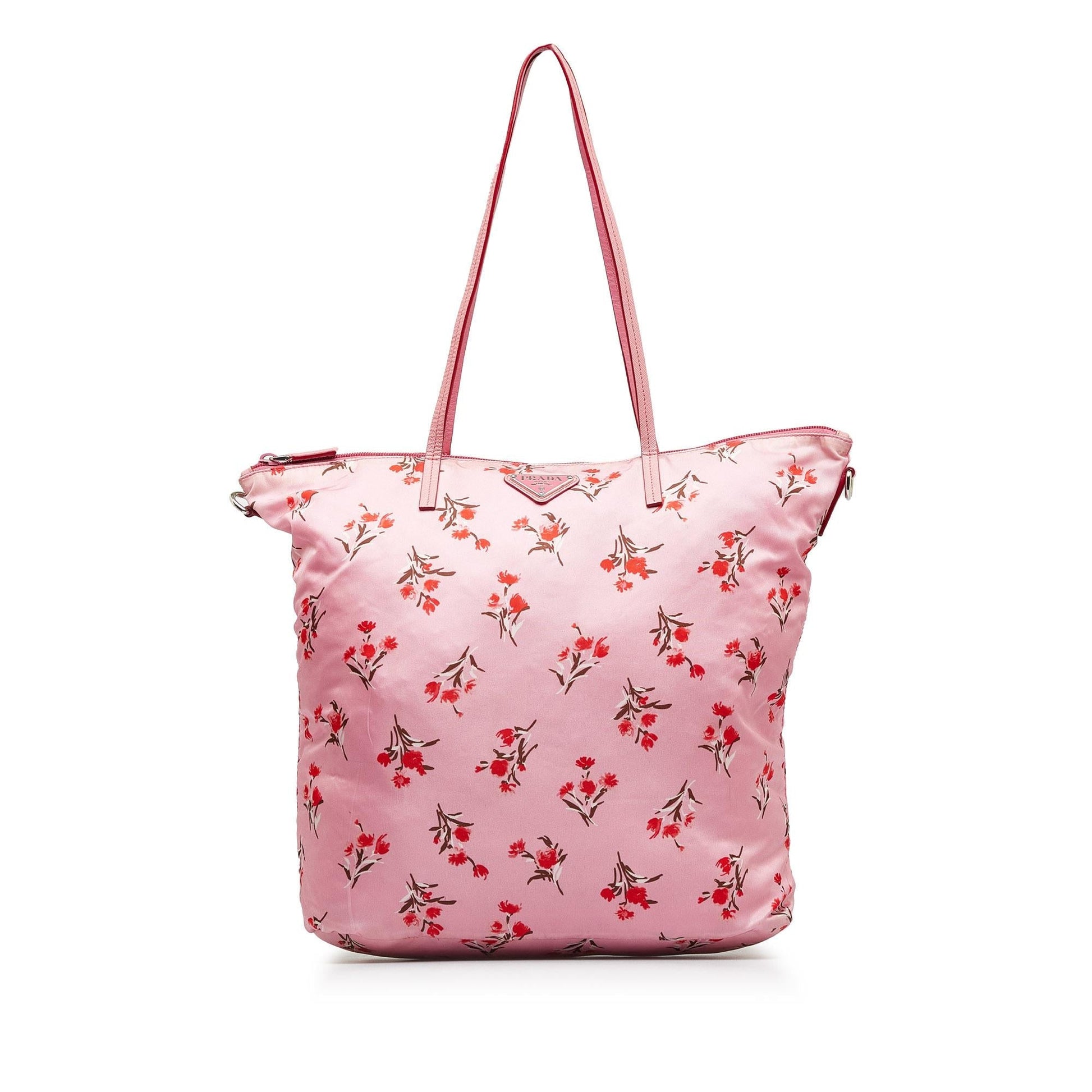 Prada Tessuto Stampato Floral Tote Bag Shg Uzoenp