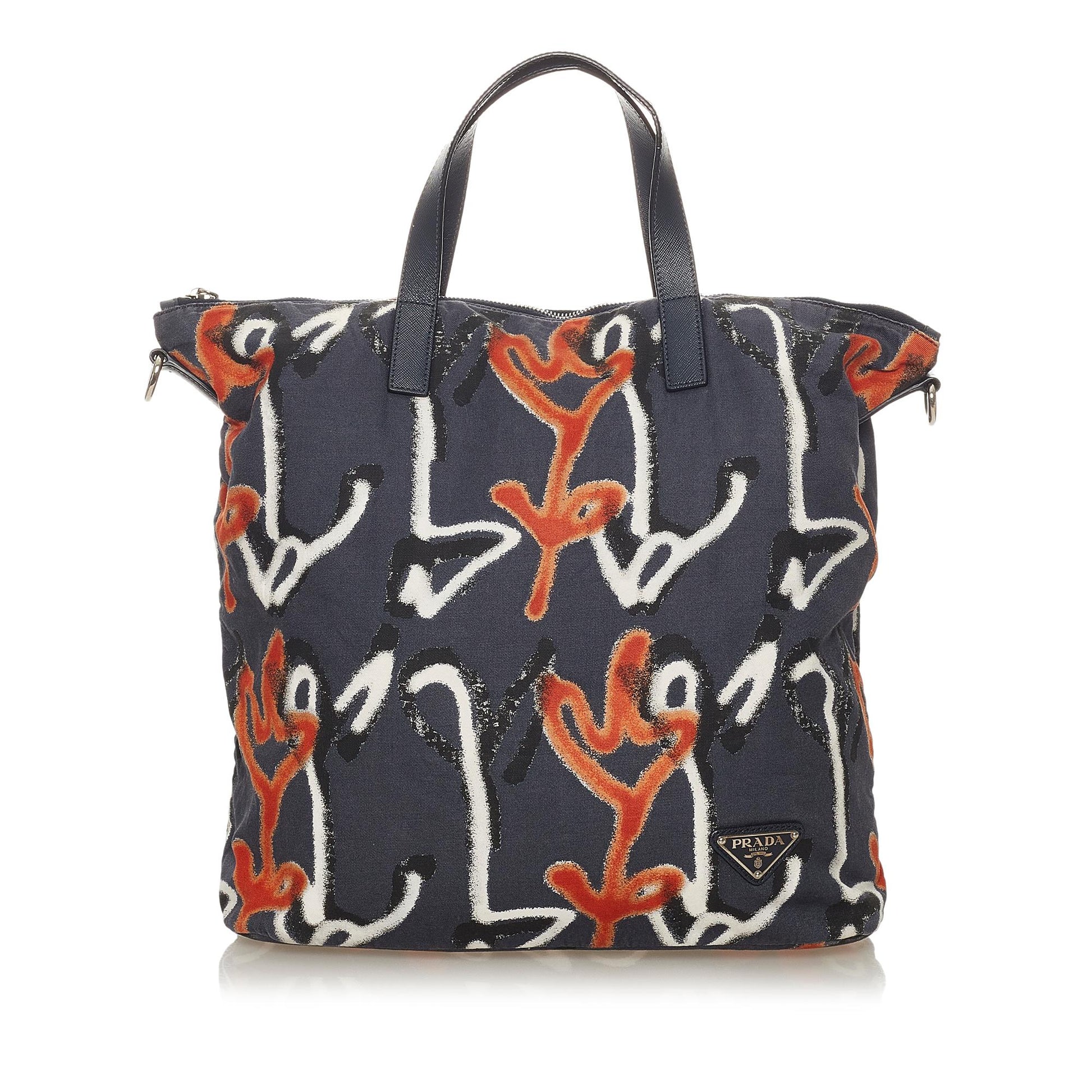 Prada Tessuto Stampato Satchel Shg Satchel Bag