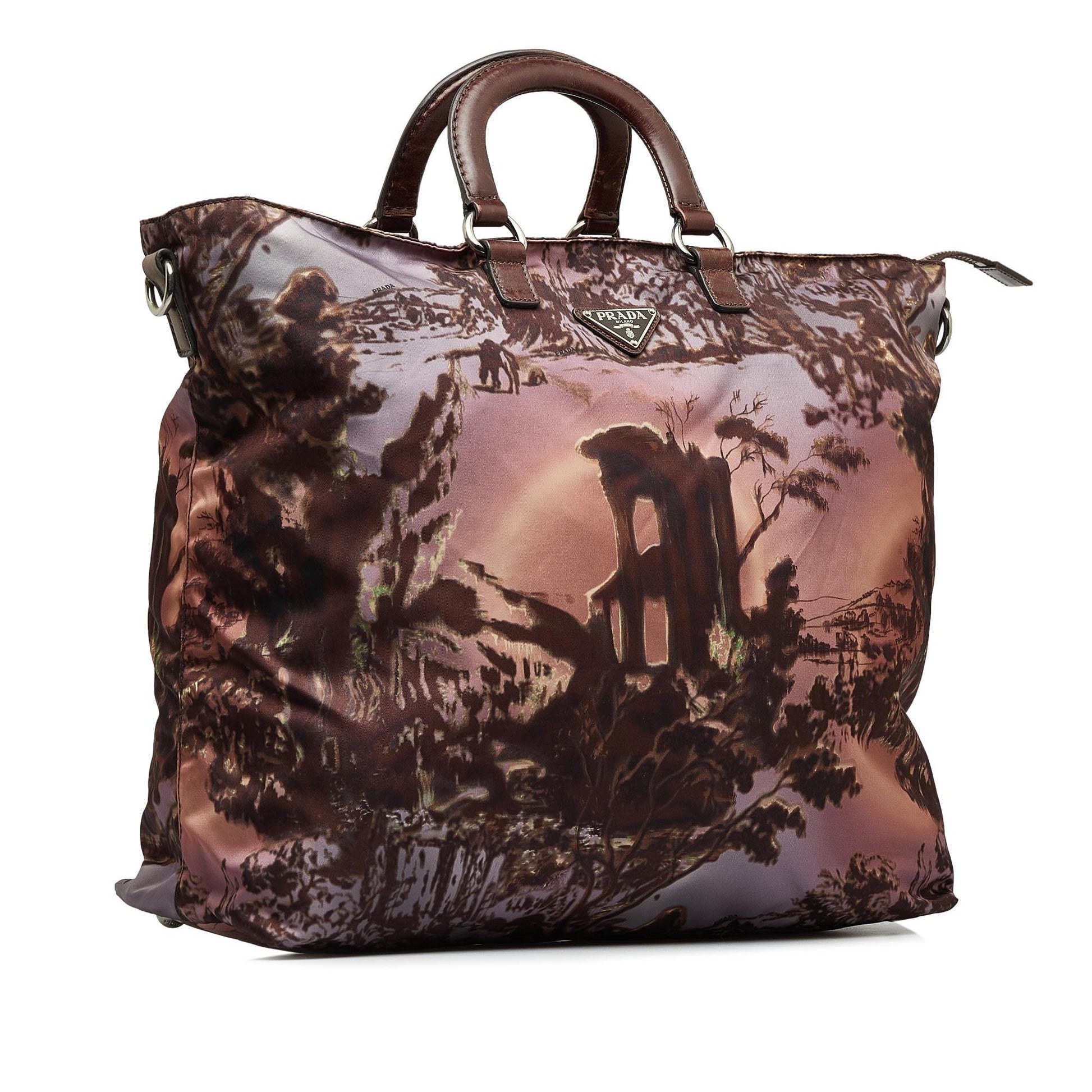 Prada Tessuto Stampato Satchel Satchel Bag