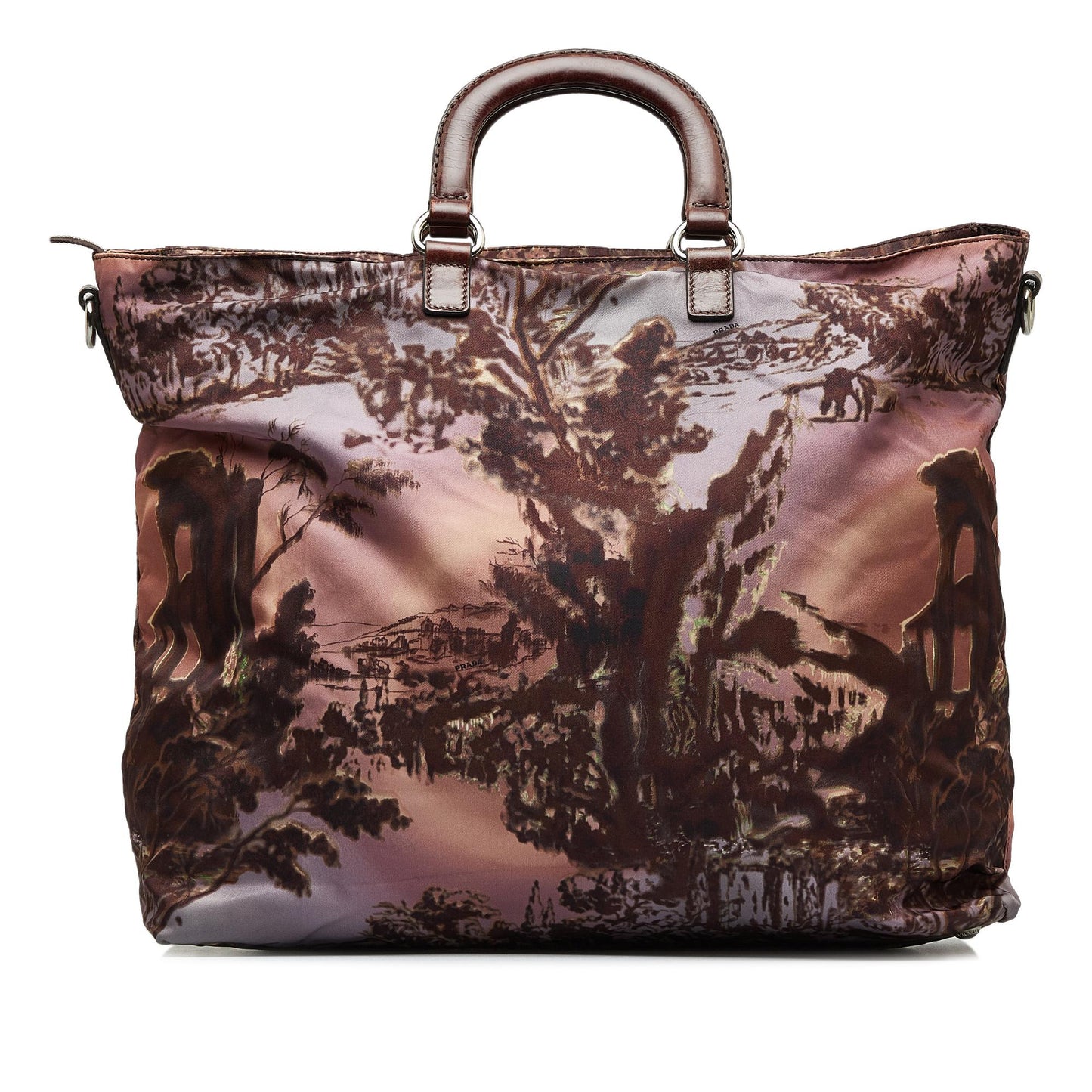 Prada Tessuto Stampato Satchel Satchel Bag Satchel Shg Orqmgj