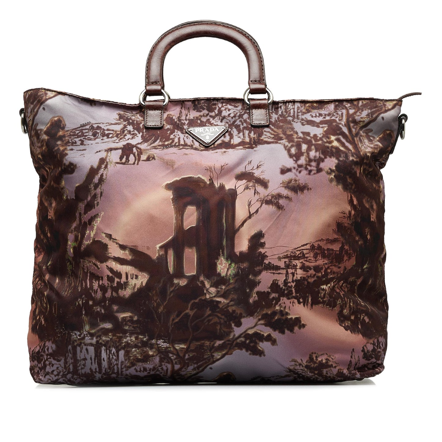 Prada Tessuto Stampato Satchel Satchel Bag Satchel Shg Orqmgj
