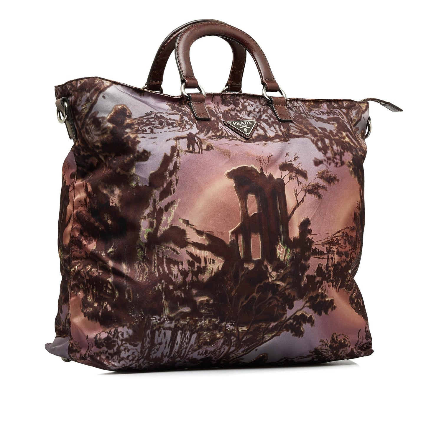 Prada Tessuto Stampato Satchel Satchel Bag Satchel Shg Orqmgj