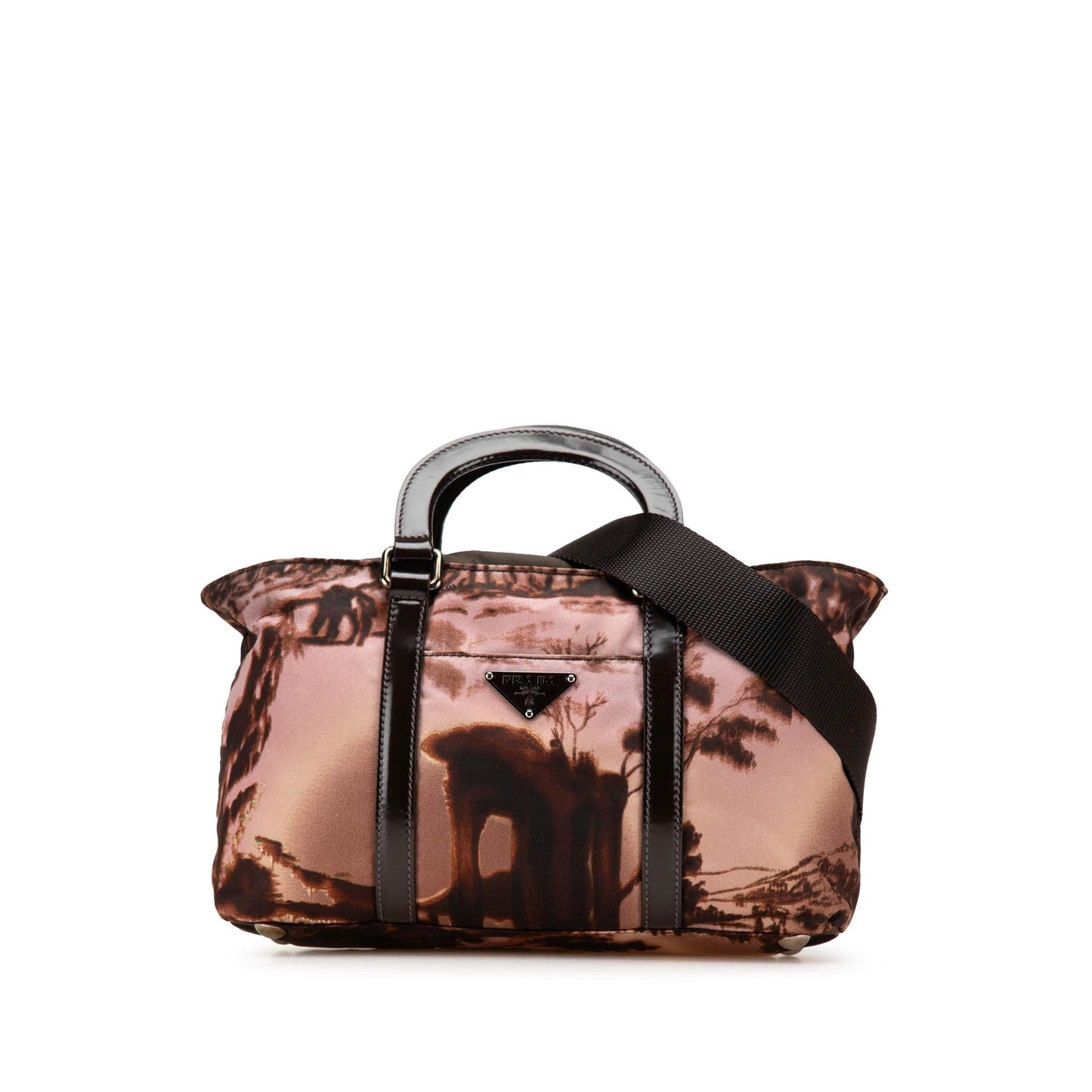 Prada Tessuto Stampato Satchel Satchel Bag Tessuto Stampato Satchel
