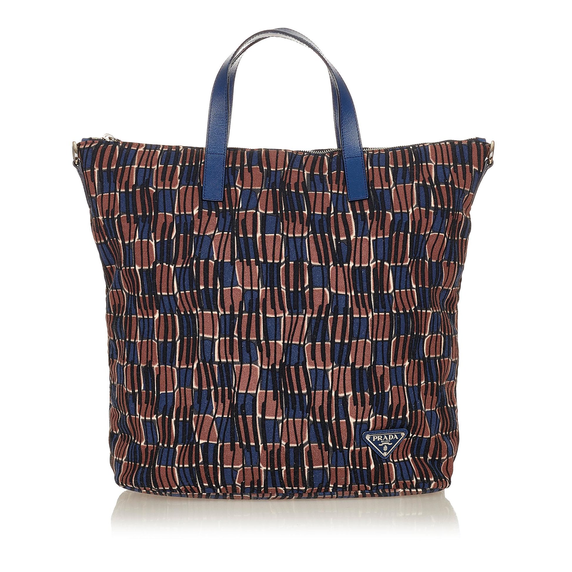 Prada Tessuto Stampato Tote Bag Shg