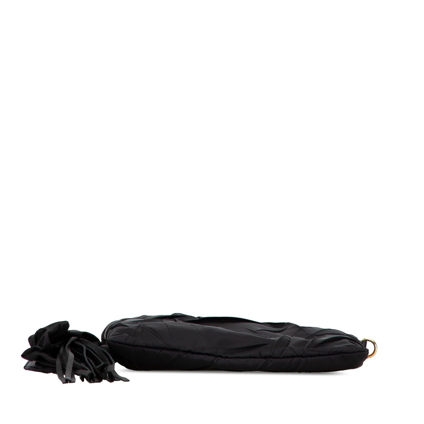 Prada Tessuto Stropicciato Tassel Crossbody Crossbody Bag