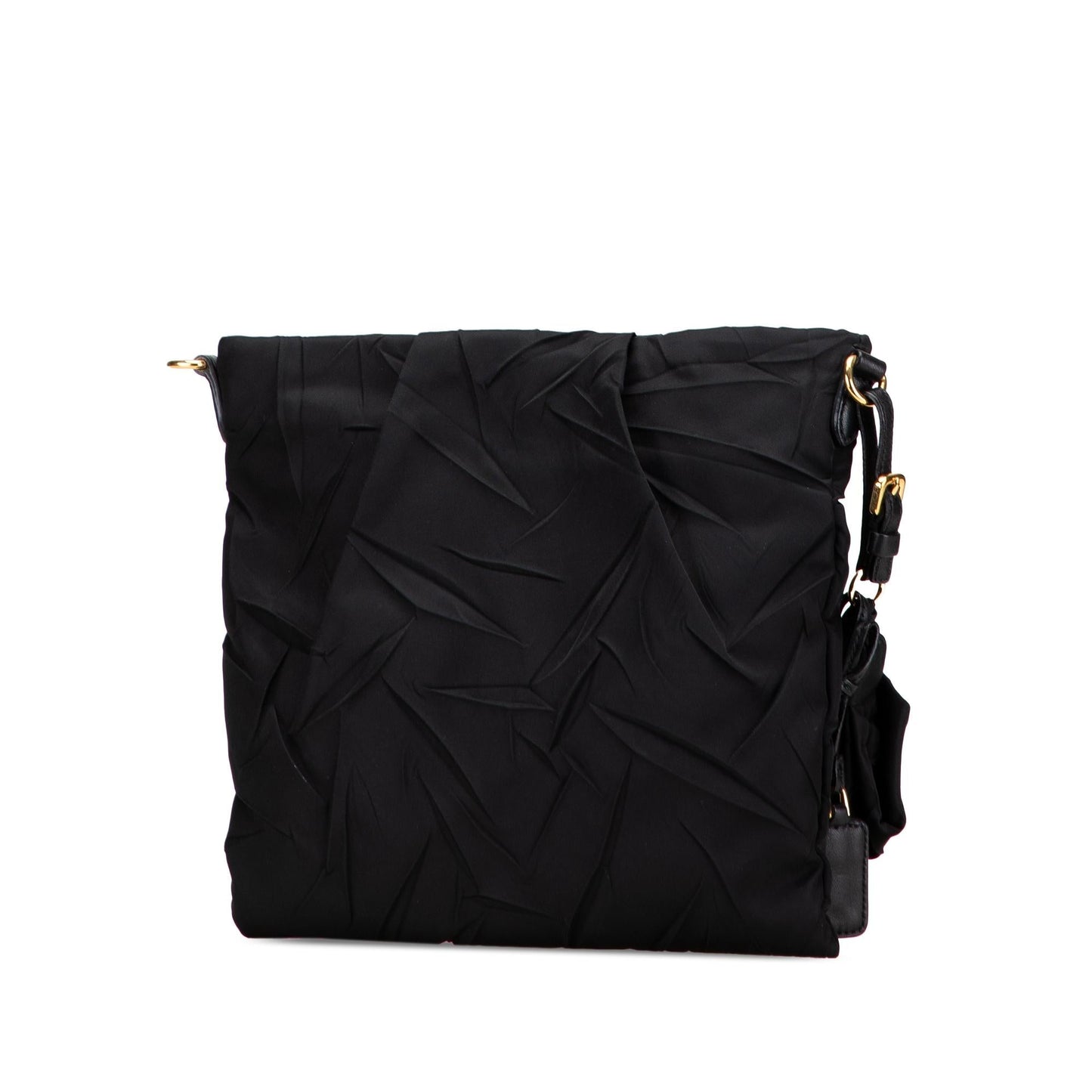Prada Tessuto Stropicciato Tassel Crossbody Crossbody Bag