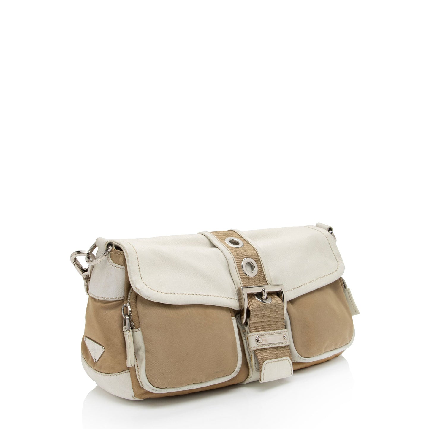 Prada Tessuto Buckle Bag Shf 8Sd7Hx Vitello Flap Shoulder Bag