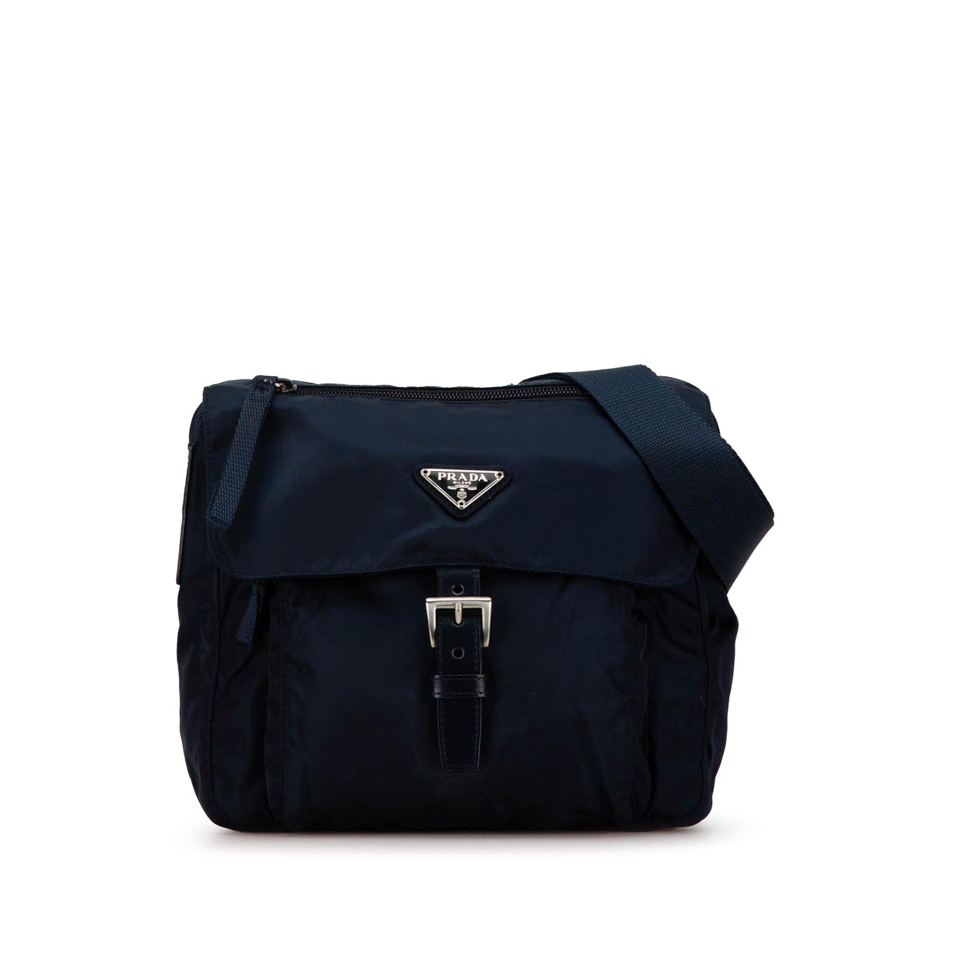 Prada Tessuto Buckle Messenger Bag Shg Yzdocp Zip Crossbody Bag