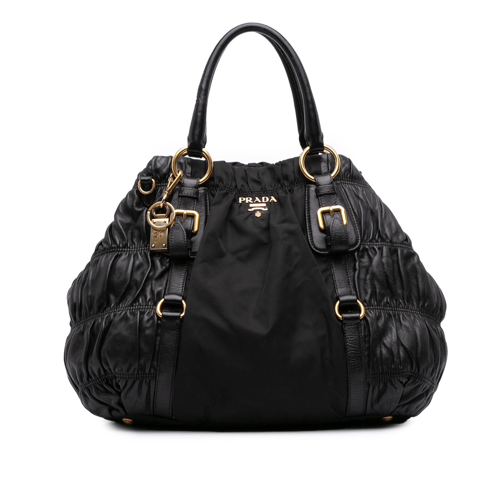 Prada Tessuto And Nappa Gaufre Satchel Satchel Bag