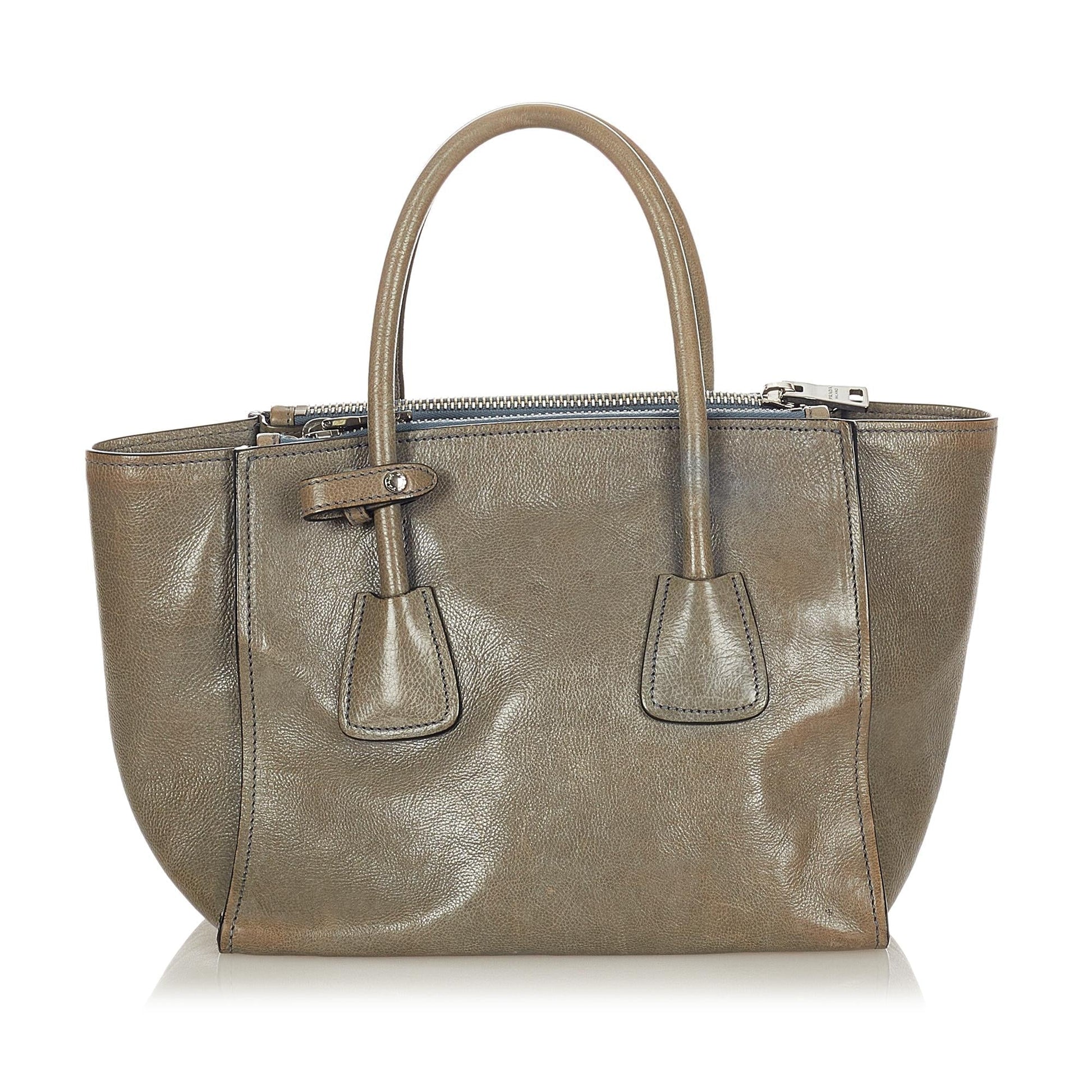 Prada Twin Pocket Satchel Shg Leather Satchel Bag Satchel Shg 23323