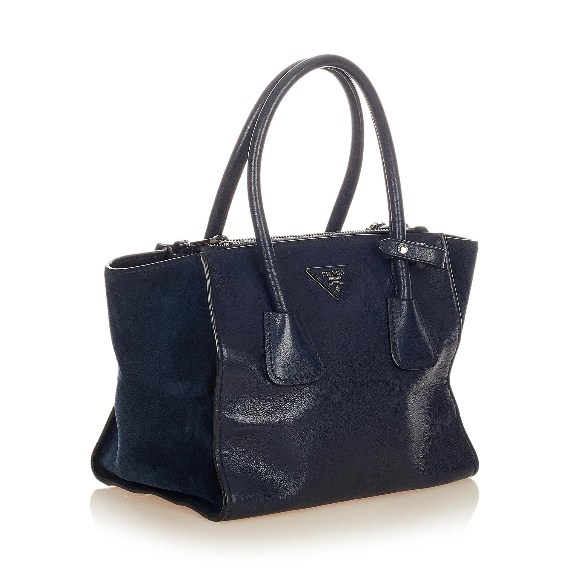 Prada Twin Pocket Satchel Shg Leather Satchel Bag Satchel Shg 25677
