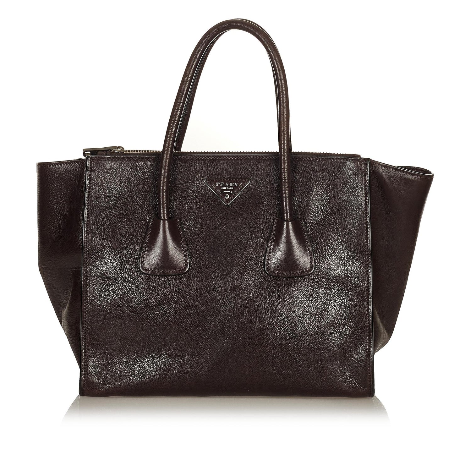 Prada Twin Pocket Satchel Shg Leather Satchel Bag