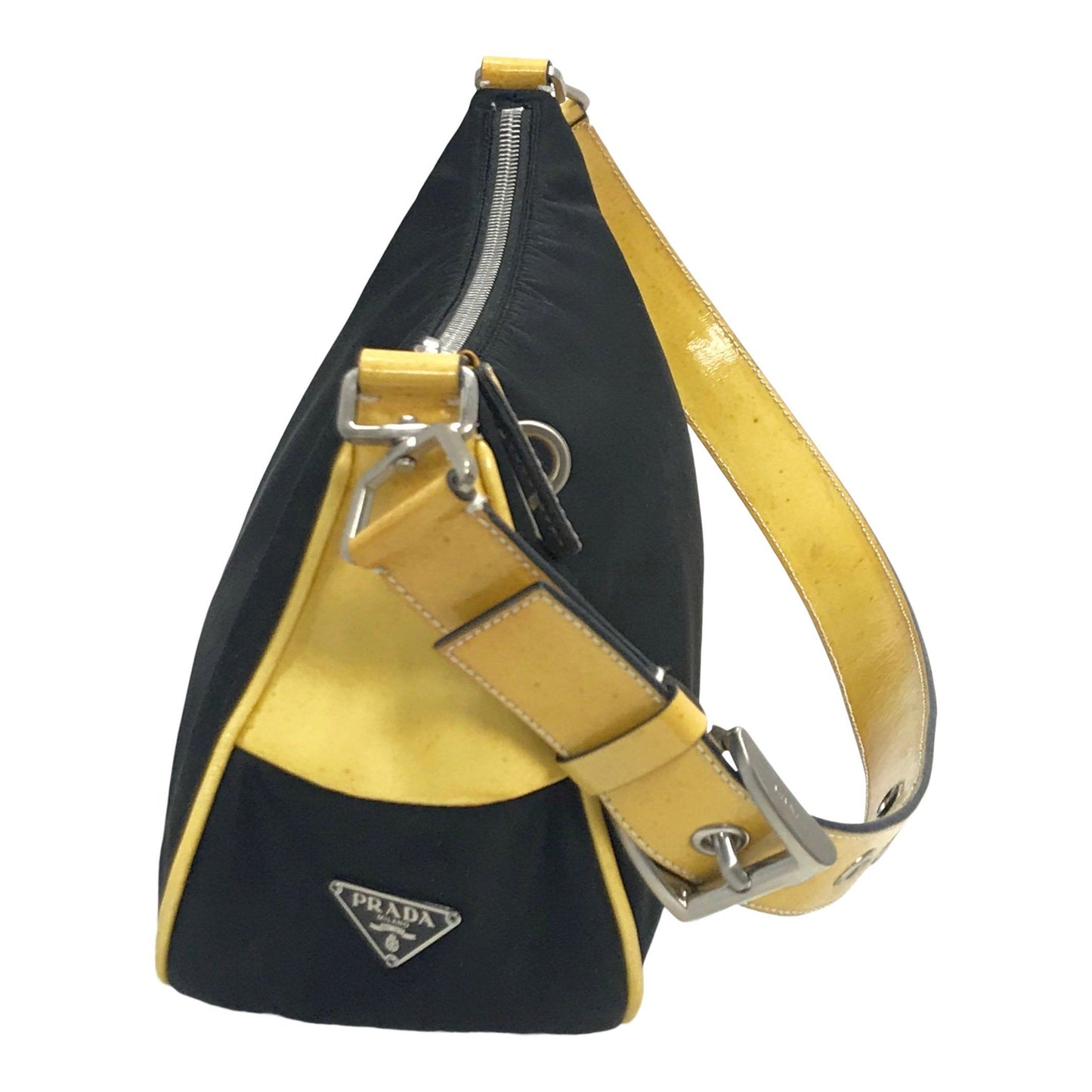Prada Two Tone Tessuto Pochette Handbag Travel Bag