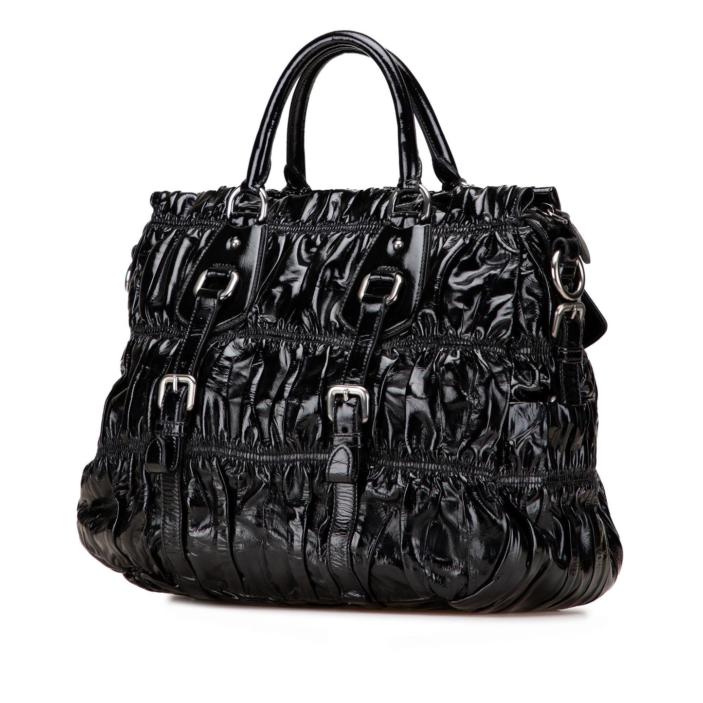 Prada Vernice Gaufre Satchel Satchel Bag