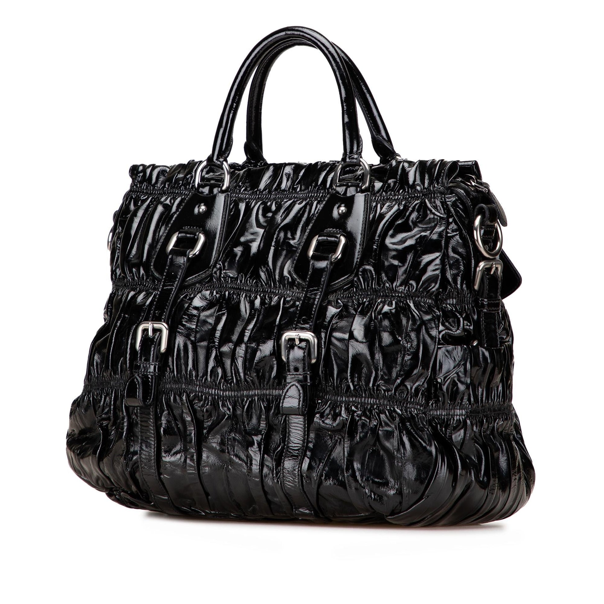 Prada Vernice Gaufre Satchel Satchel Bag