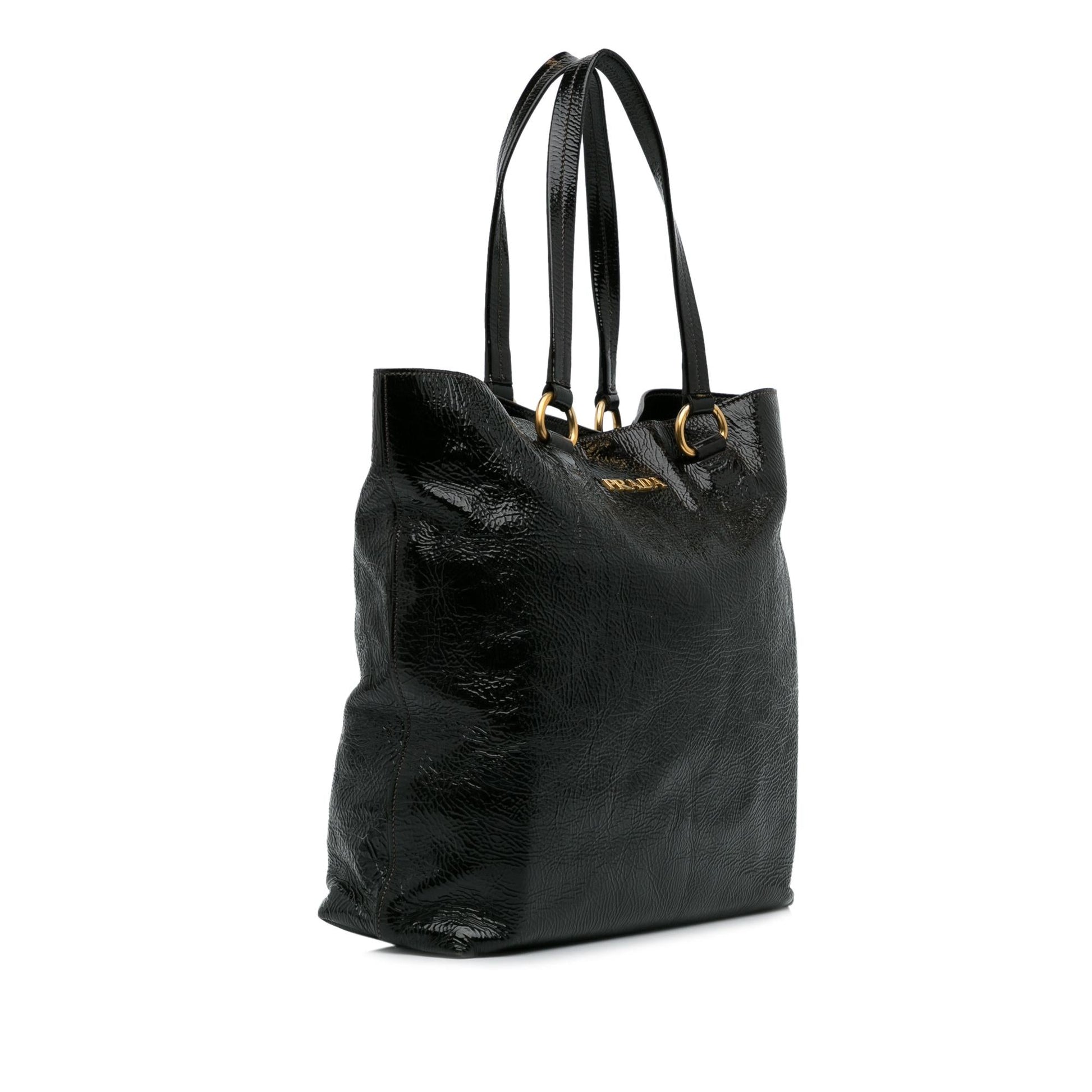 Prada Vernice Tote Bag Shg Q563Ze