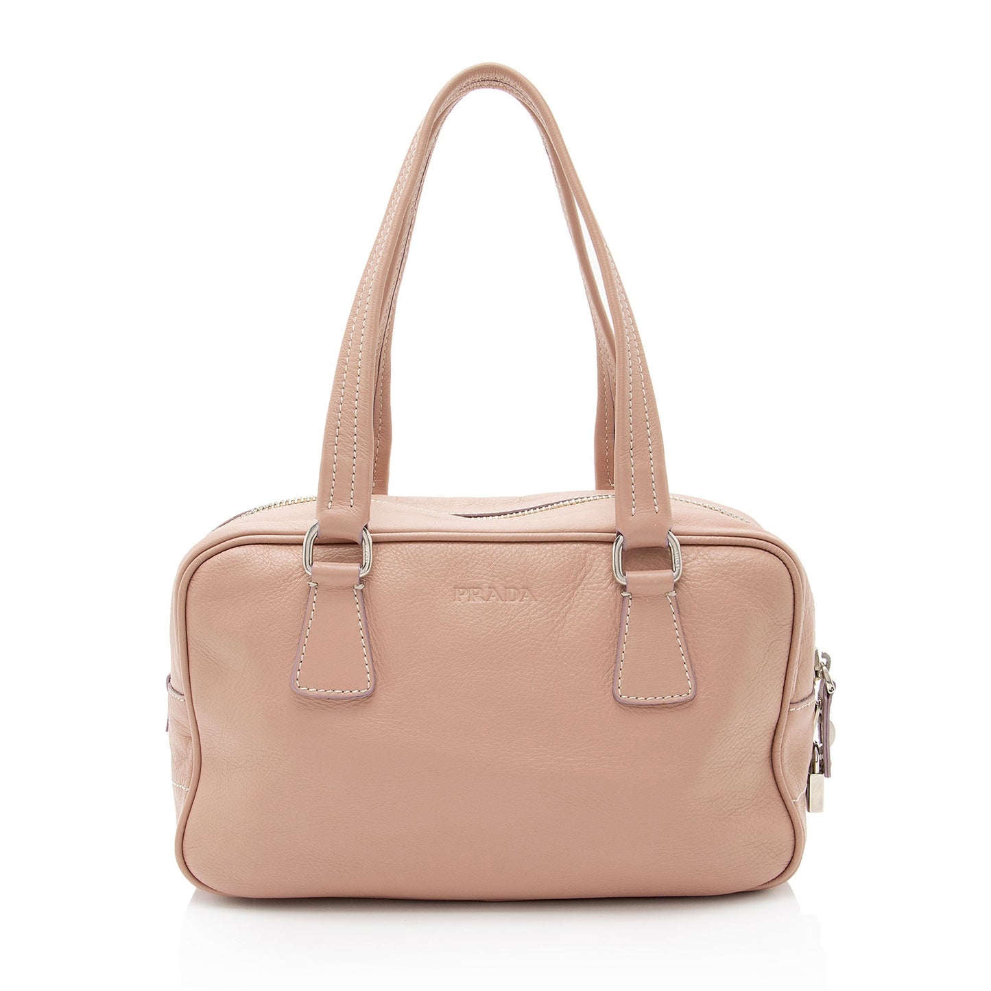 Prada Daino Bauletto Satchel Shf Yjluma Vitello Satchel Bag