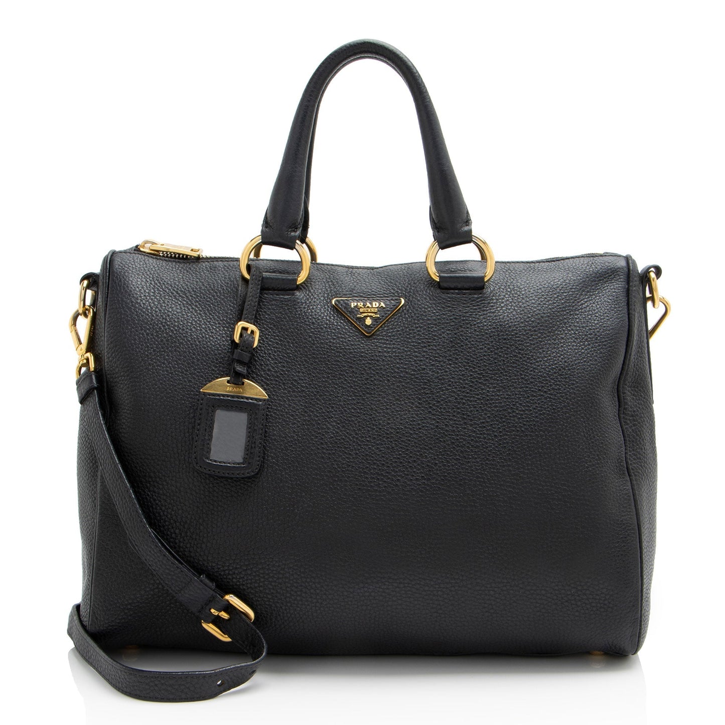 Prada Daino Bauletto Satchel Shf Lukaxy Vitello Satchel Bag