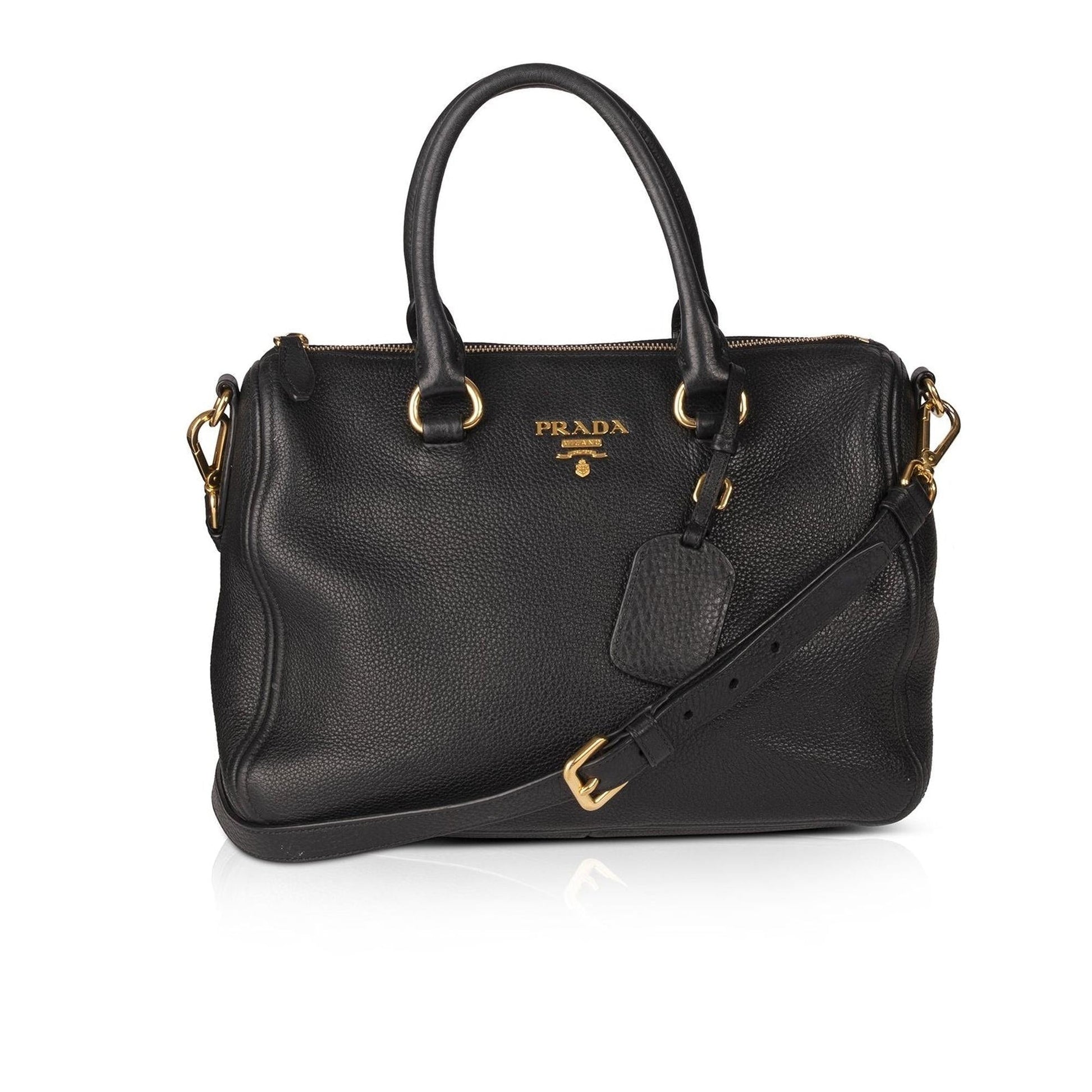 Prada Vitello Daino Boston Bag Travel Bag