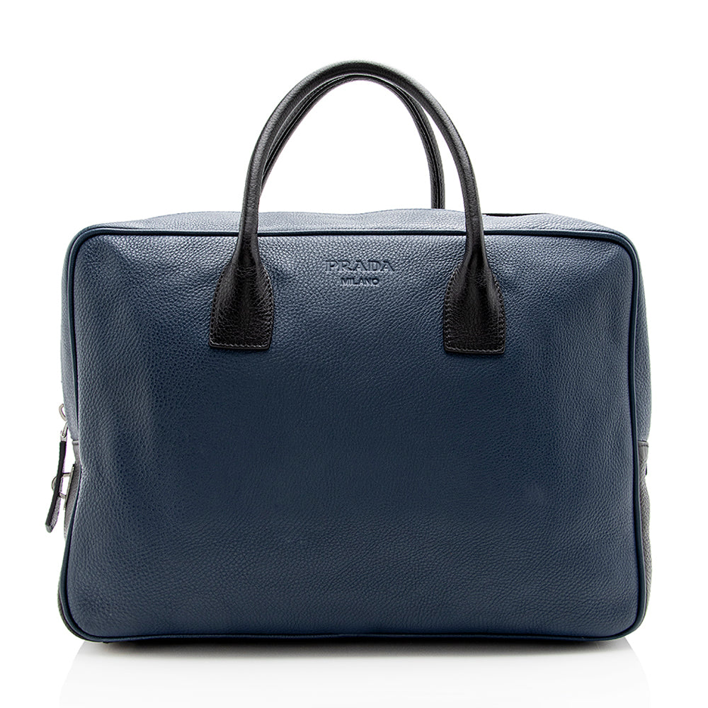 Prada Daino Breifcase Shf Travel Bag Vitello