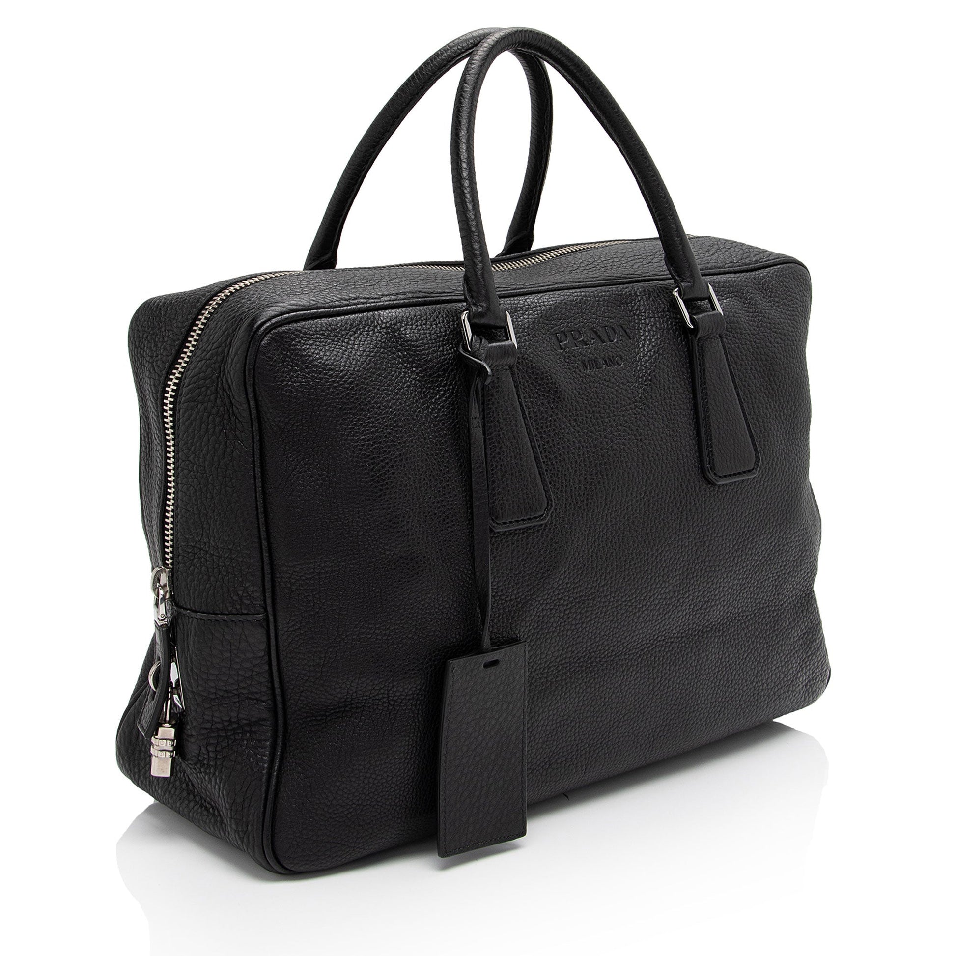 Prada Daino Briefcase Shf K3Etx2 Travel Bag Vitello