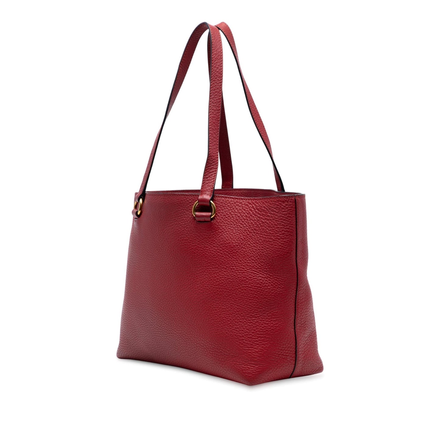 Prada Daino Canapa Tote Vitello Logo Tote Bag