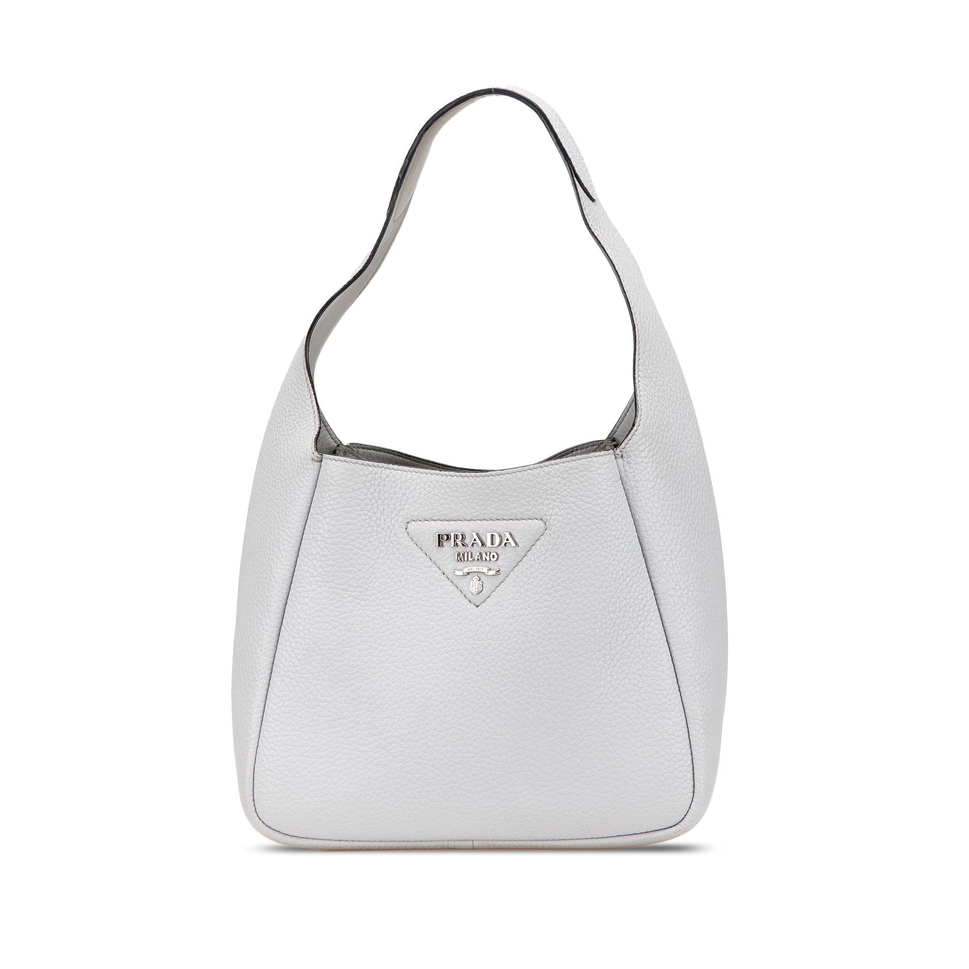 Prada Daino Dynamique Hobo Vitello Shoulder Bag