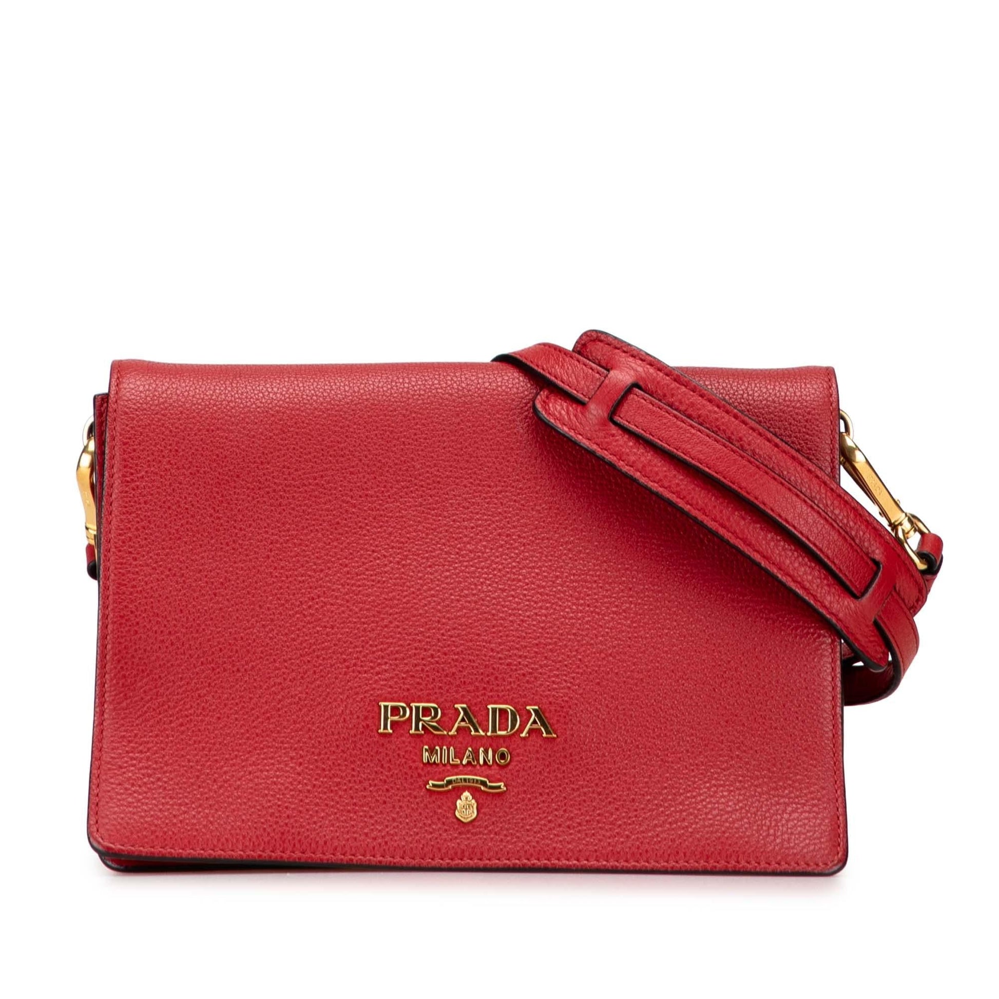 Prada Daino Crossbody Vitello Flap Crossbody Bag Flap Crossbody 1