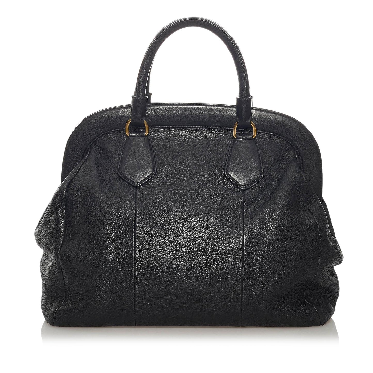 Prada Daino Frame Tote Bag Shg Vitello