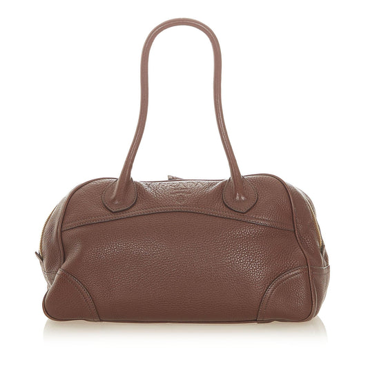 Prada Daino Handbag Shg Vitello Satchel Bag Handbag Shg 19836