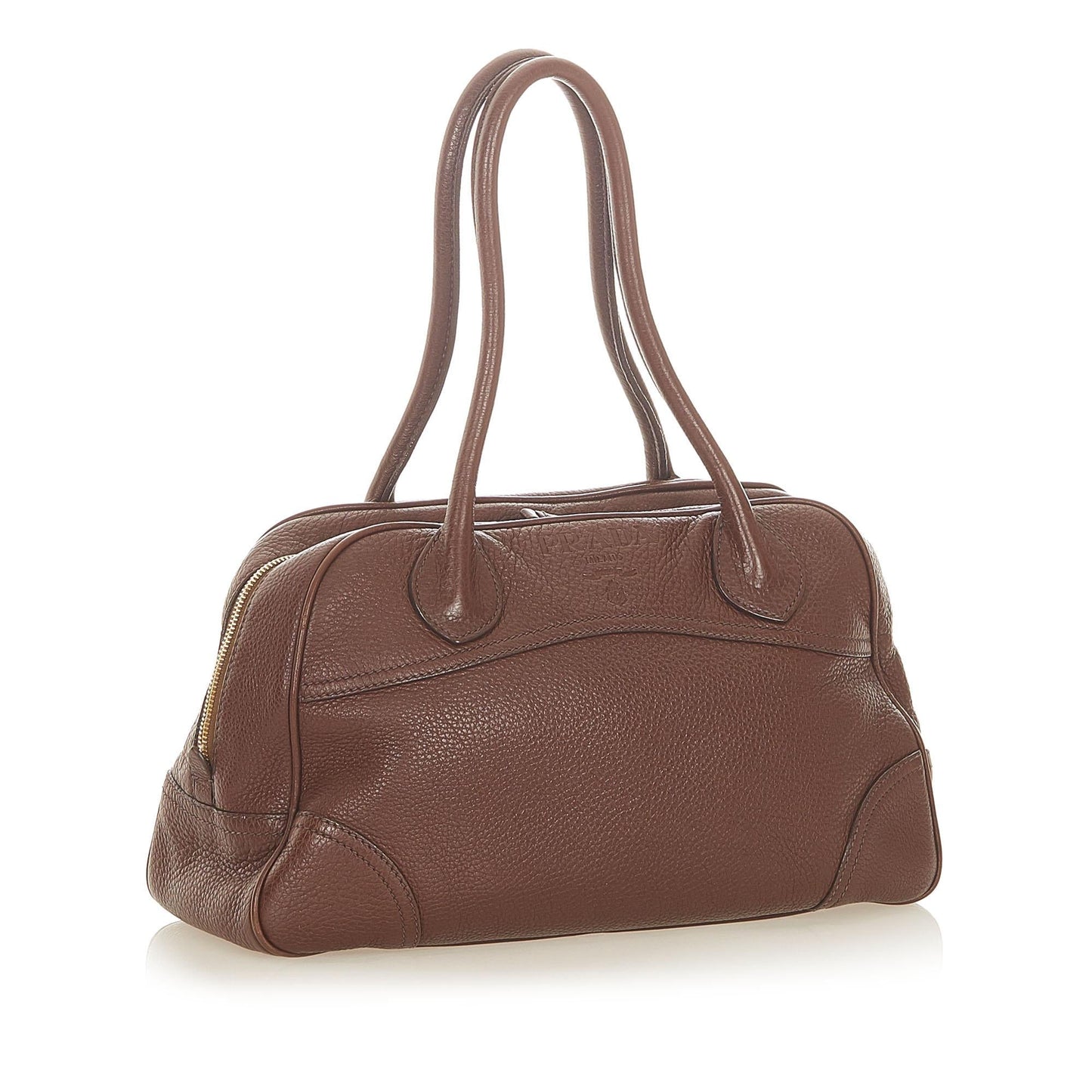 Prada Daino Handbag Shg Vitello Satchel Bag Handbag Shg 19836