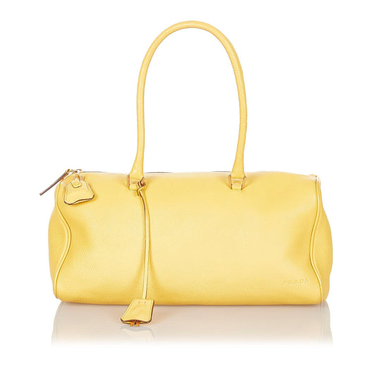 Prada Daino Handbag Shg Vitello Satchel Bag Handbag Shg 20921