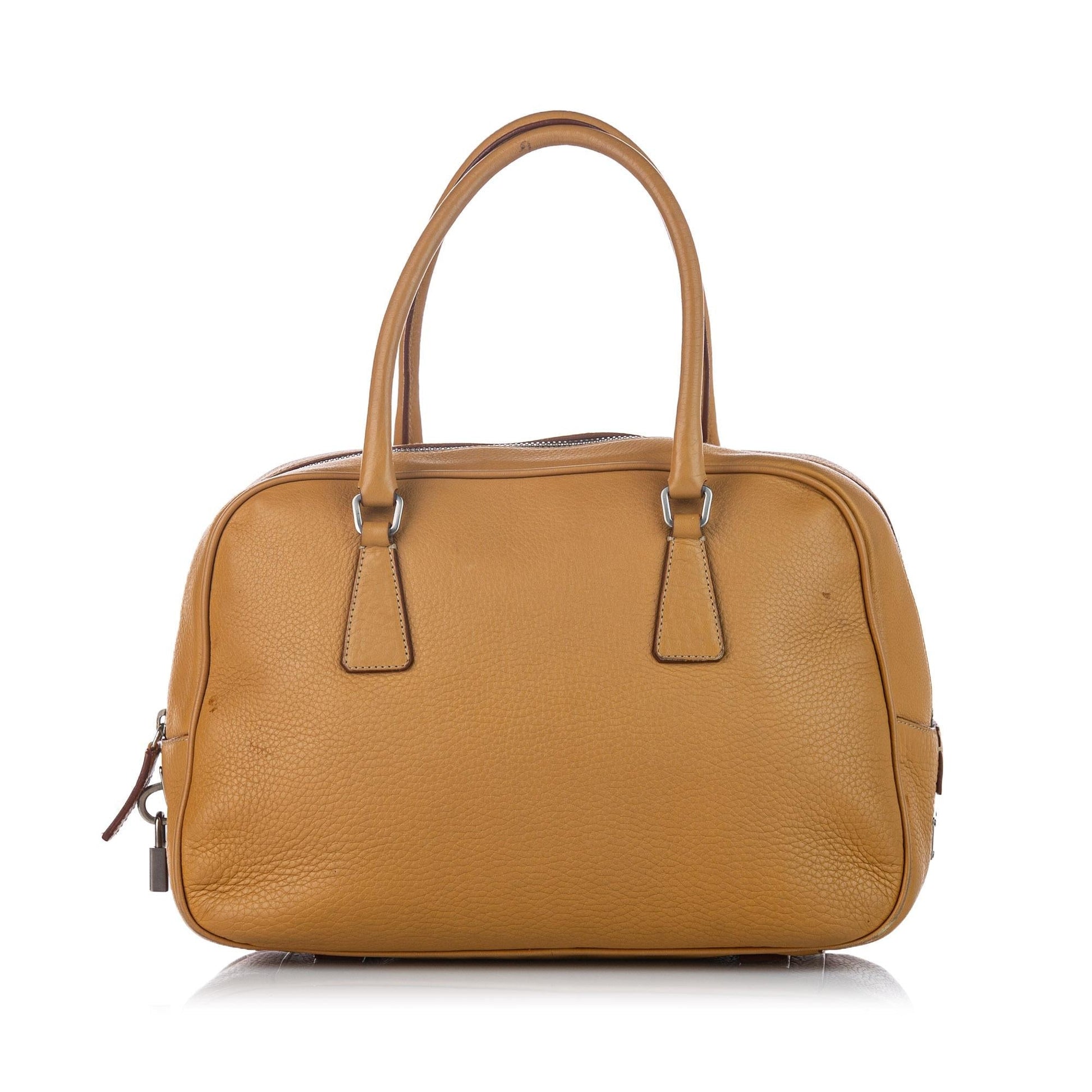 Prada Daino Handbag Shg Vitello Satchel Bag Handbag Shg 21726