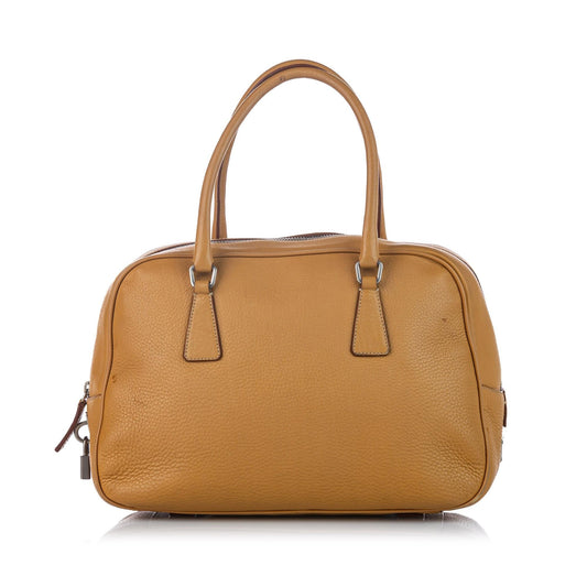 Prada Daino Handbag Shg Vitello Satchel Bag Handbag Shg 21726