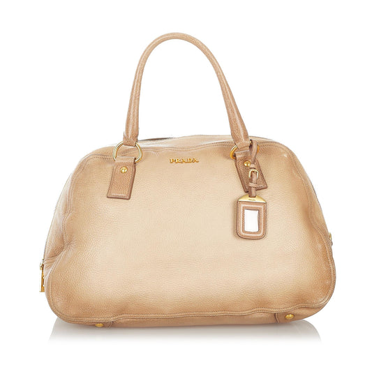 Prada Daino Handbag Shg Vitello Satchel Bag Handbag Shg 26820