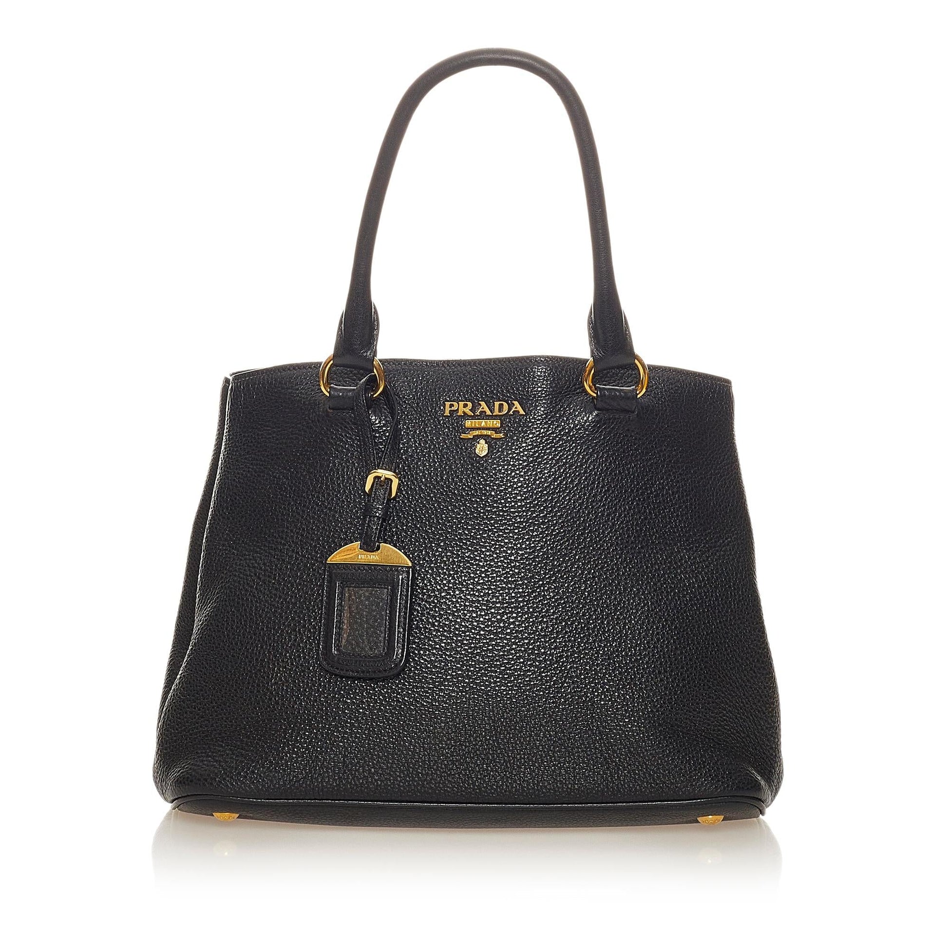 Prada Daino Handbag Shg Vitello Satchel Bag