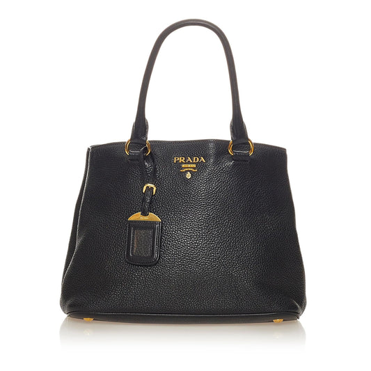 Prada Daino Handbag Shg Vitello Satchel Bag