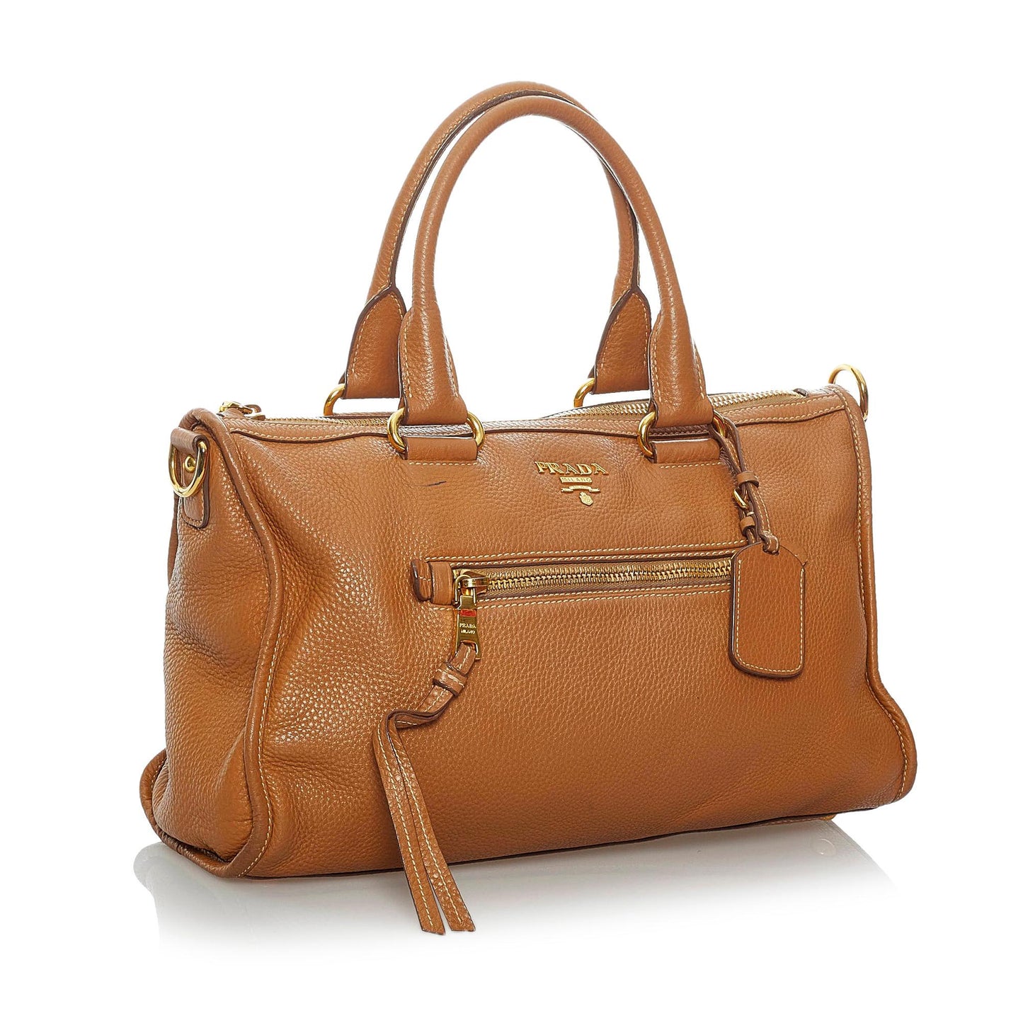 Prada Daino Handbag Shg Vitello Satchel Bag Handbag Shg 29842