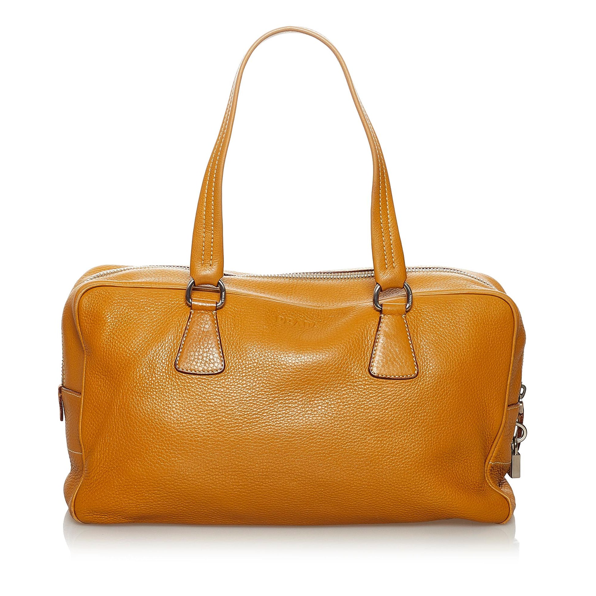 Prada Daino Handbag Shg Vitello Satchel Bag Handbag Shg 30014