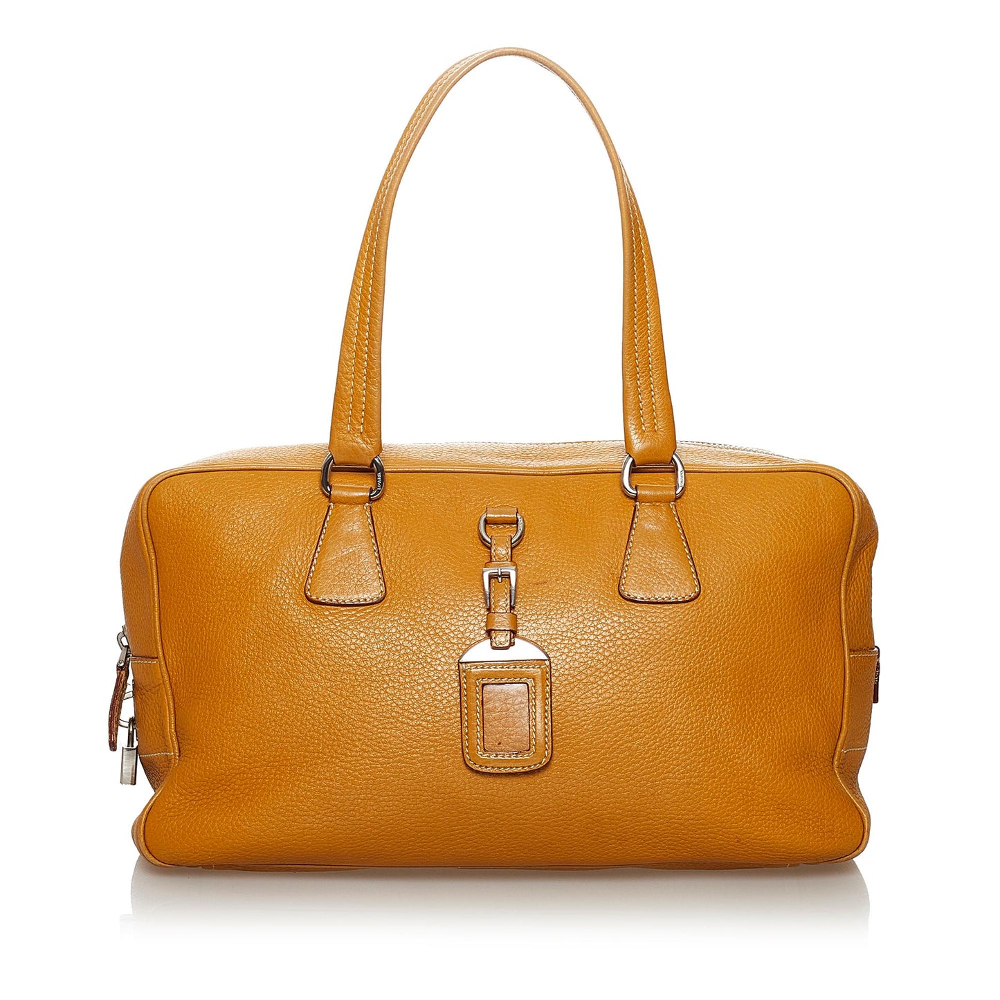 Prada Daino Handbag Shg Vitello Satchel Bag Handbag Shg 30014